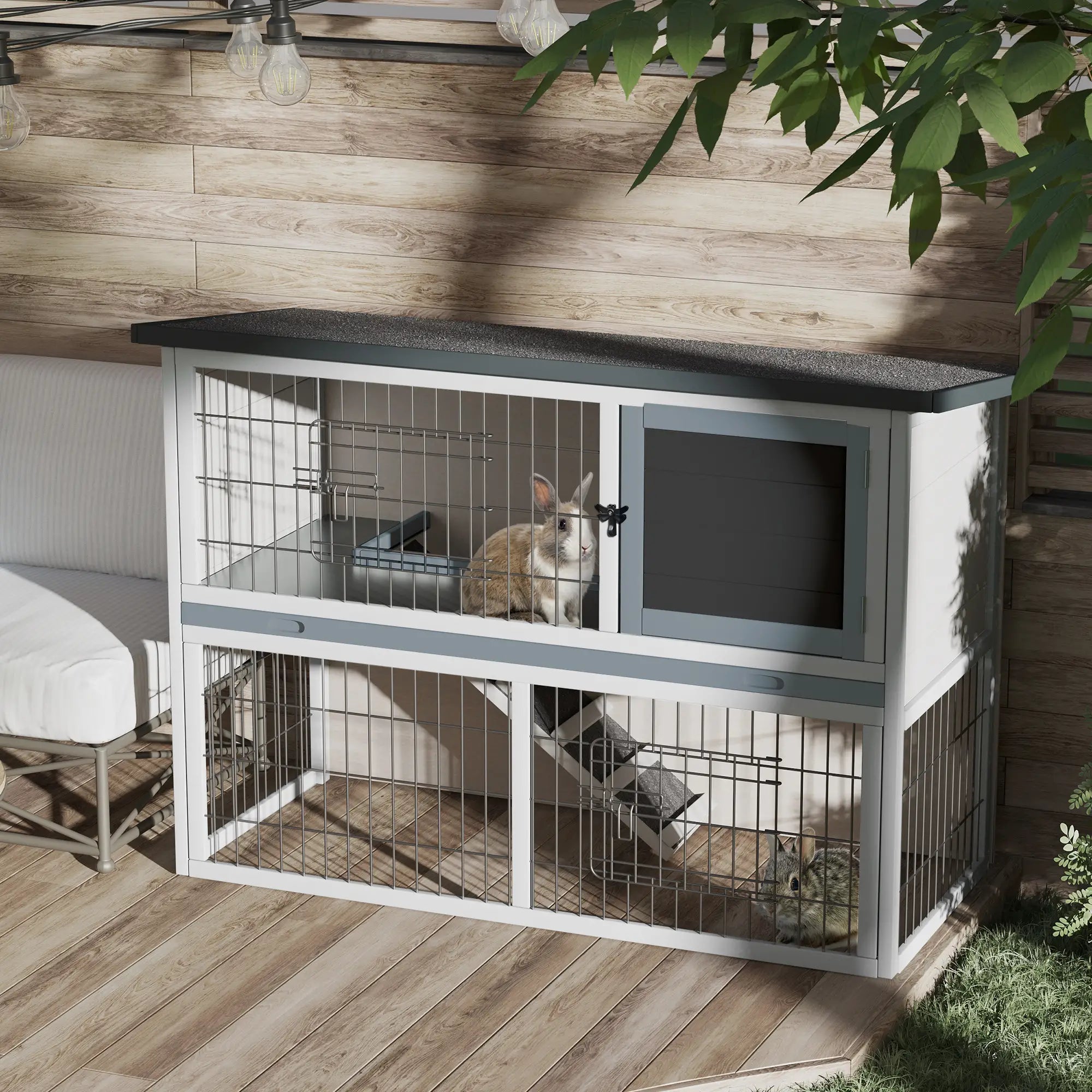 RABBIT HUTCHES