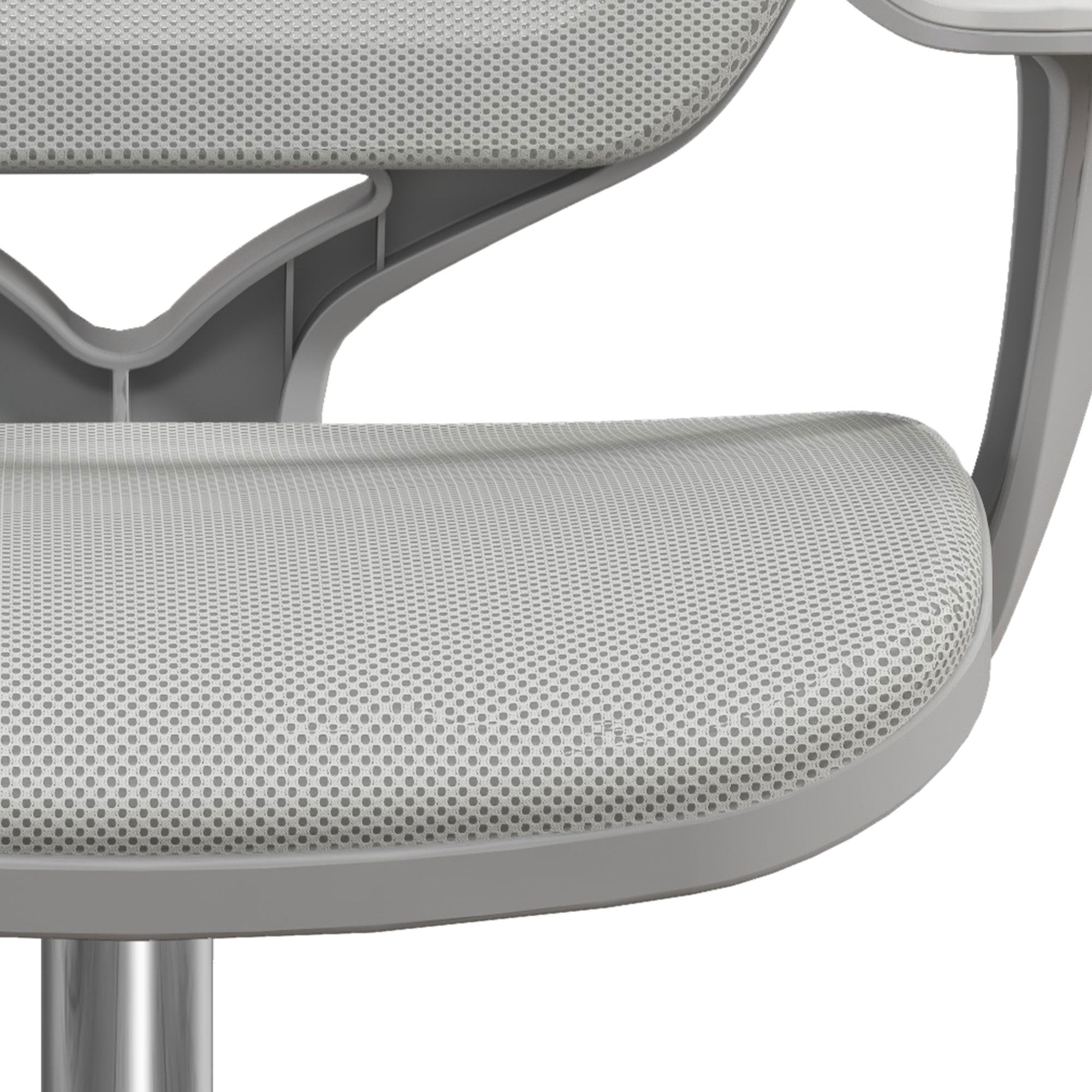 Vinsetto Office Chair, Breathable Mesh Swivel Desk Chair with Adjustable Height and 360° Swivel Security Wheels for Home Office, Study, Grey