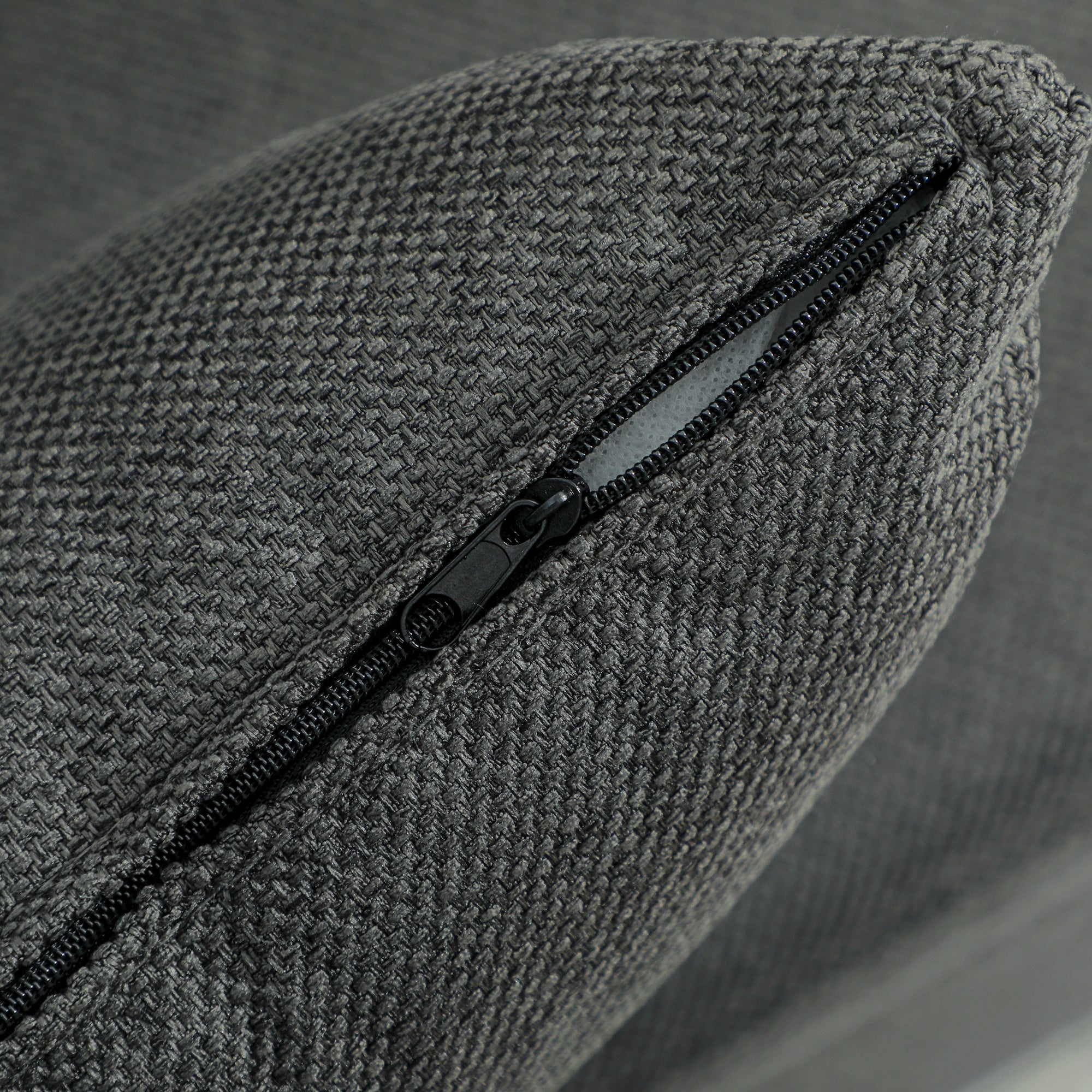HOMCOM Three-Way Two-Seater Sofa Bed - Charcoal Grey