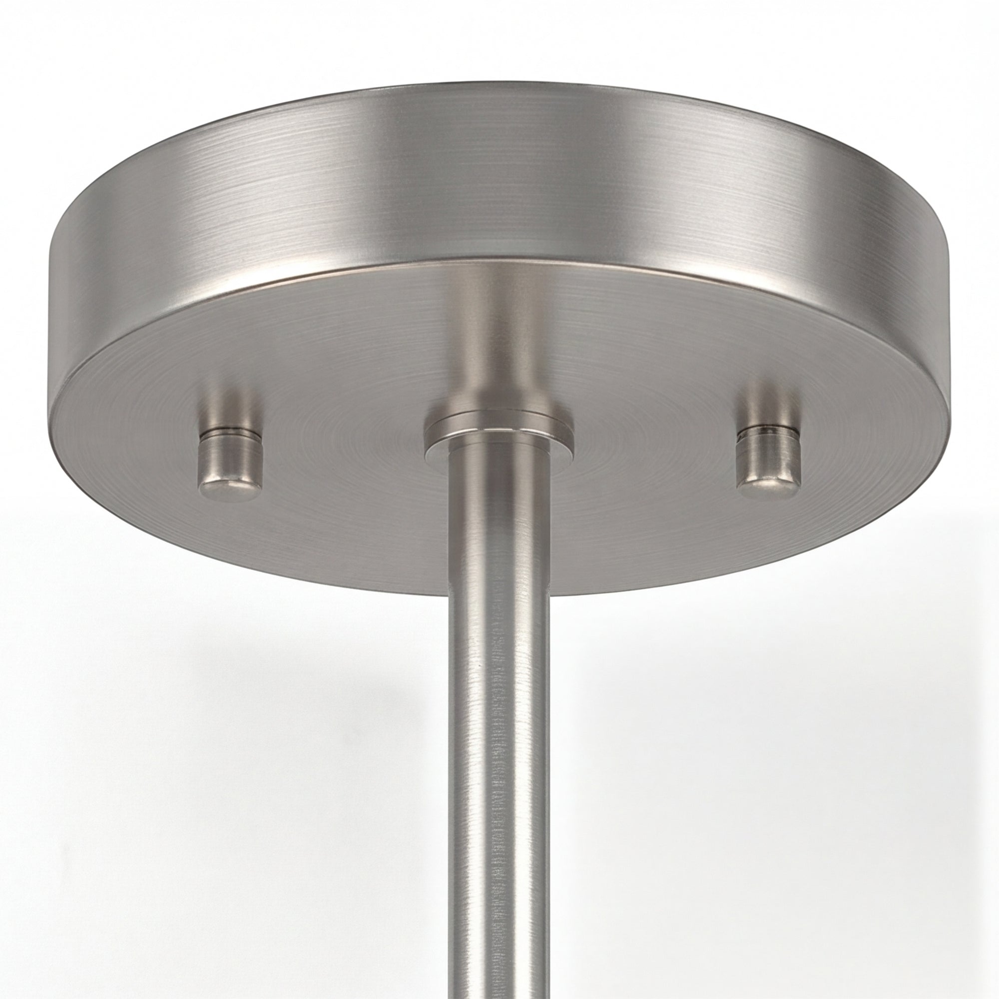 HOMCOM Semi Flush Mount Modern Crystal Chandelier Ceiling Light, Crystal Ceiling Light Fixture with E14 Base, Silver Tone