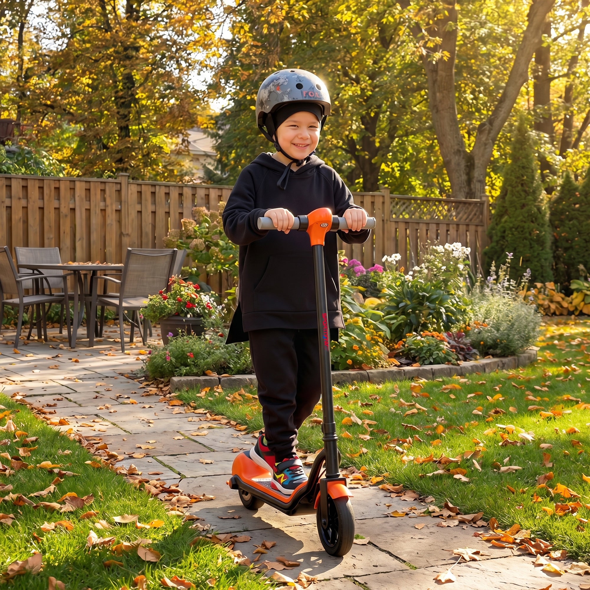 SPORTNOW Electric Scooter for Kids, with LED Display, Green