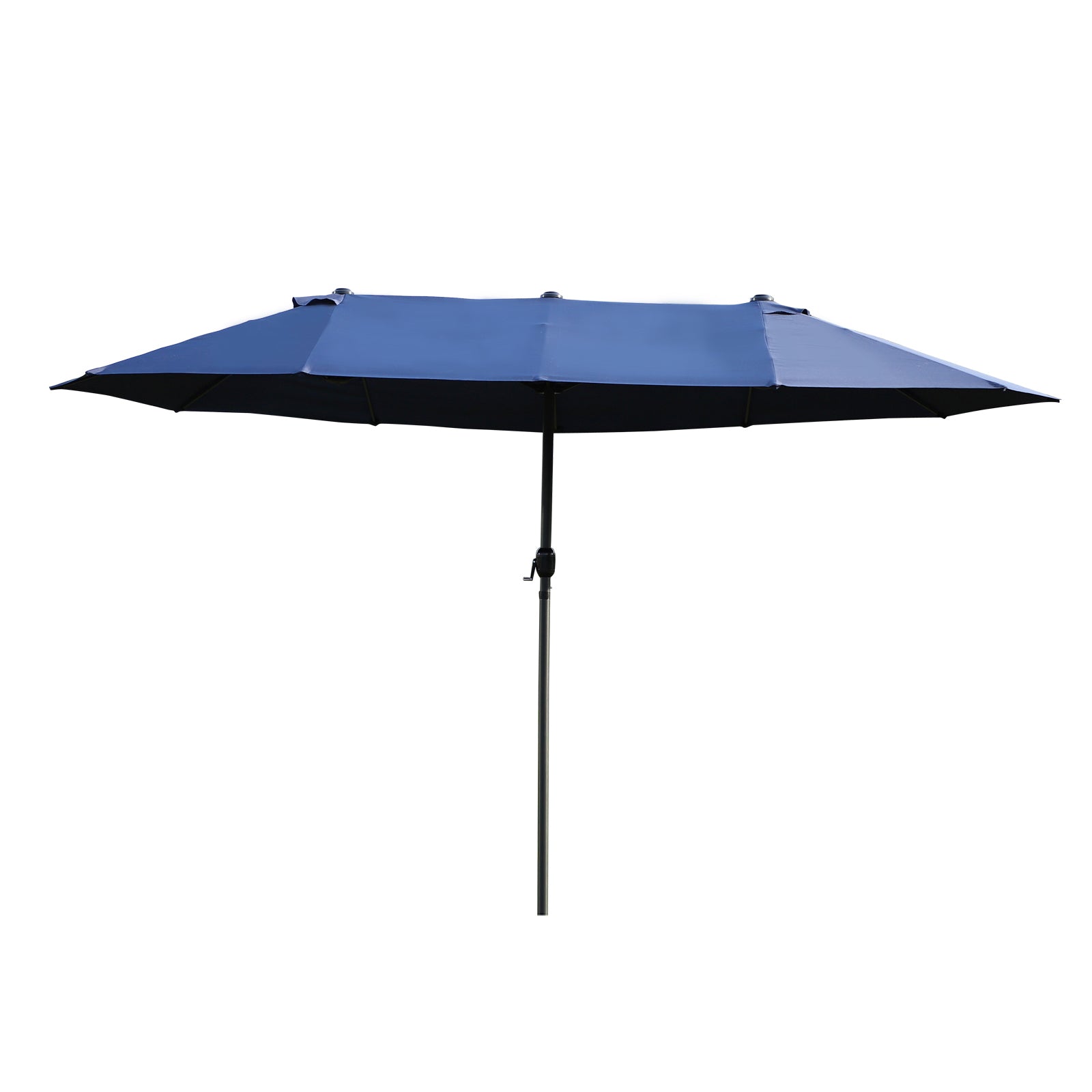 Outsunny Double-side Umbrella Parasol, Φ2.7x4.6Wx2.4H m-Blue