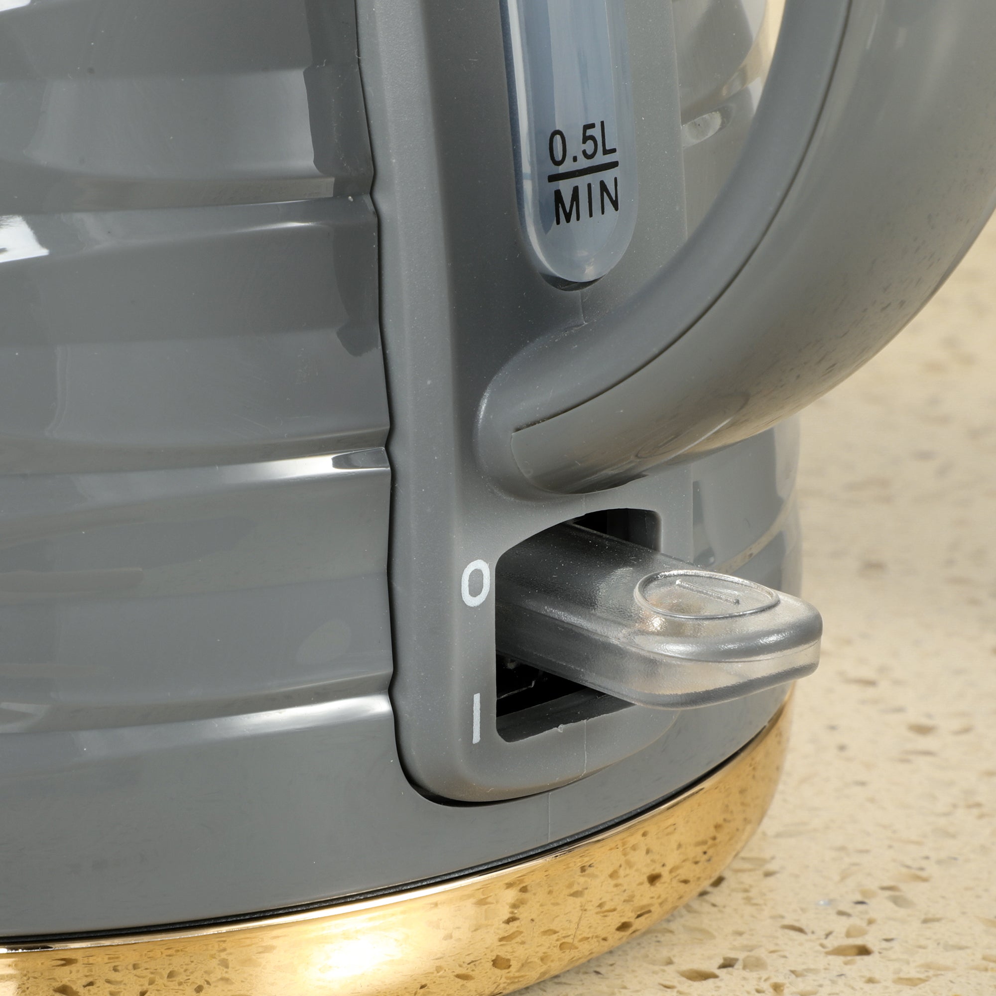 HOMCOM 3kW Rapid Boil Honeycomb Kettle - Grey