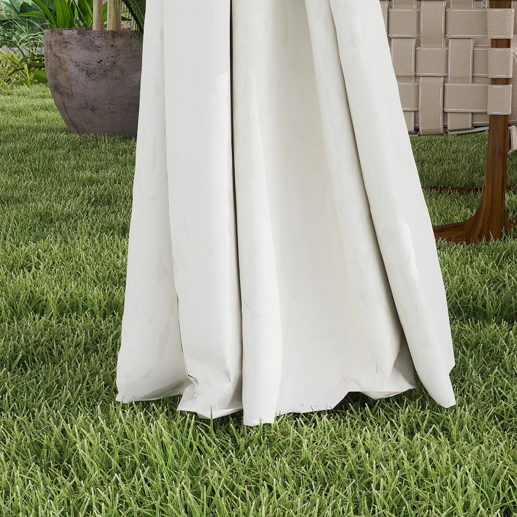 Outsunny 3 x 4m Metal Frame, Two-Tier Roof Gazebo - Cream White