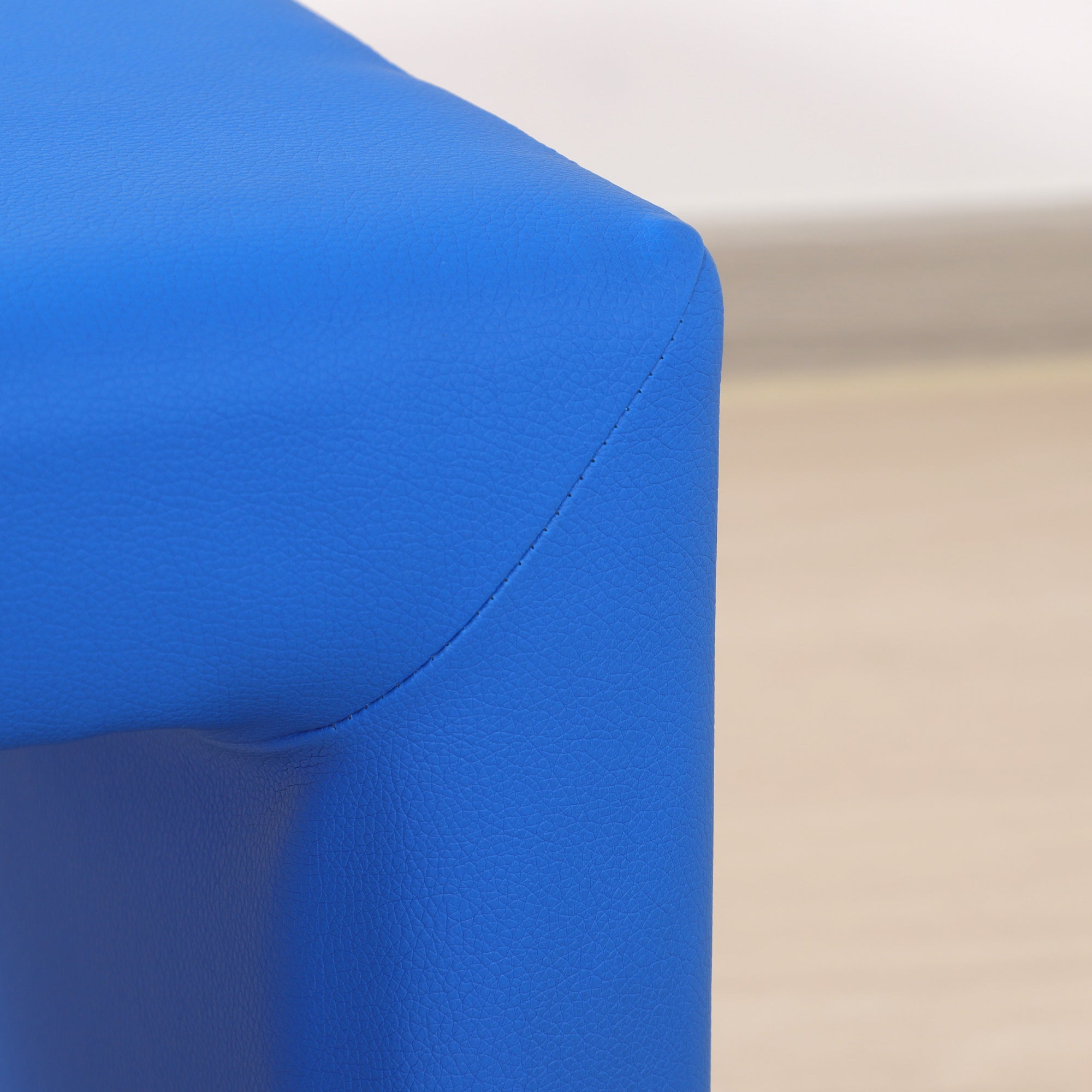 HOMCOM 2 In 1 Toddler Sofa Chair, 48 x 44 x 41 cm, for Game Relax Playroom, Blue