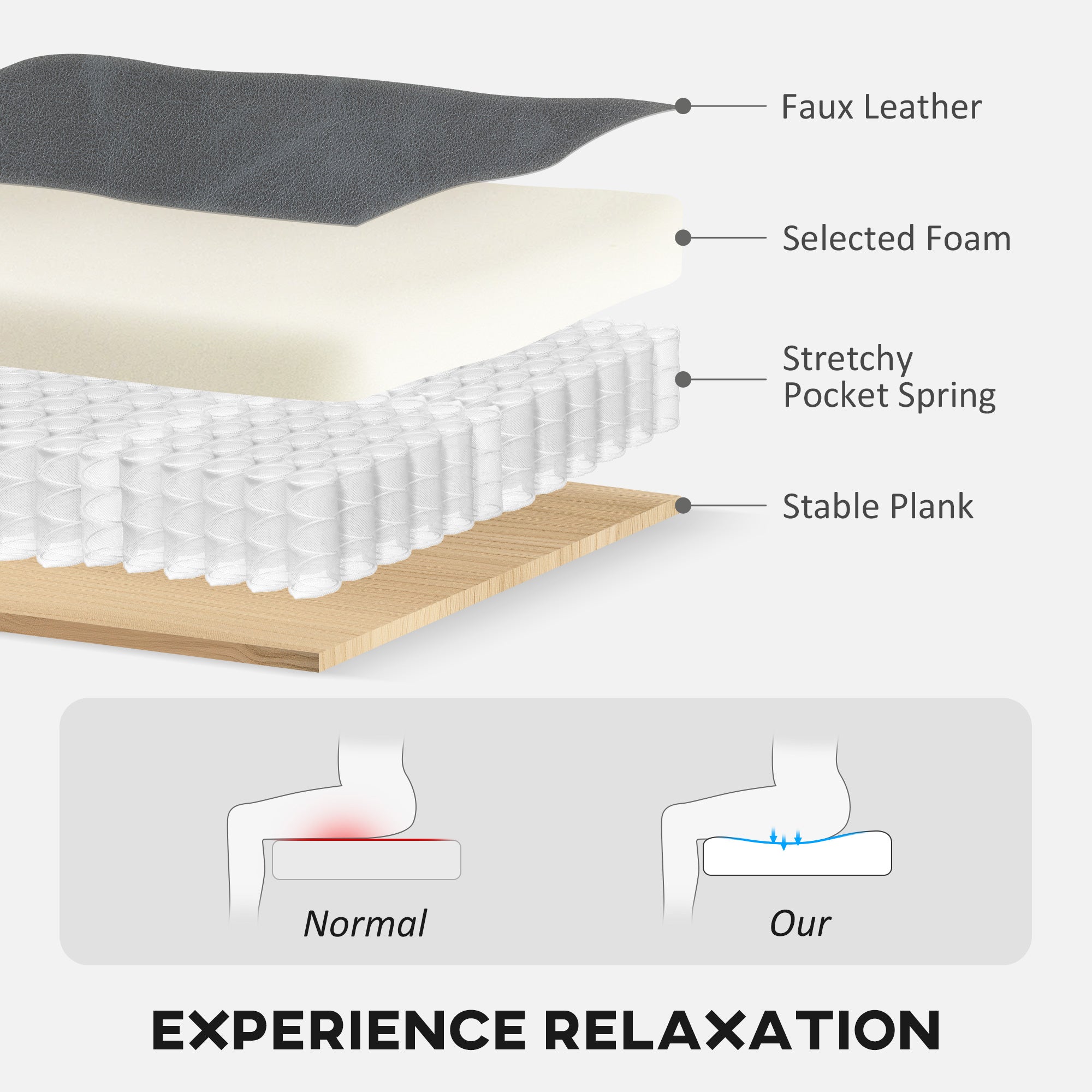 HOMCOM Wingback Accent Chair Tufted Chesterfield-style Armchair with Nail Head Trim for Living Room Bedroom Grey