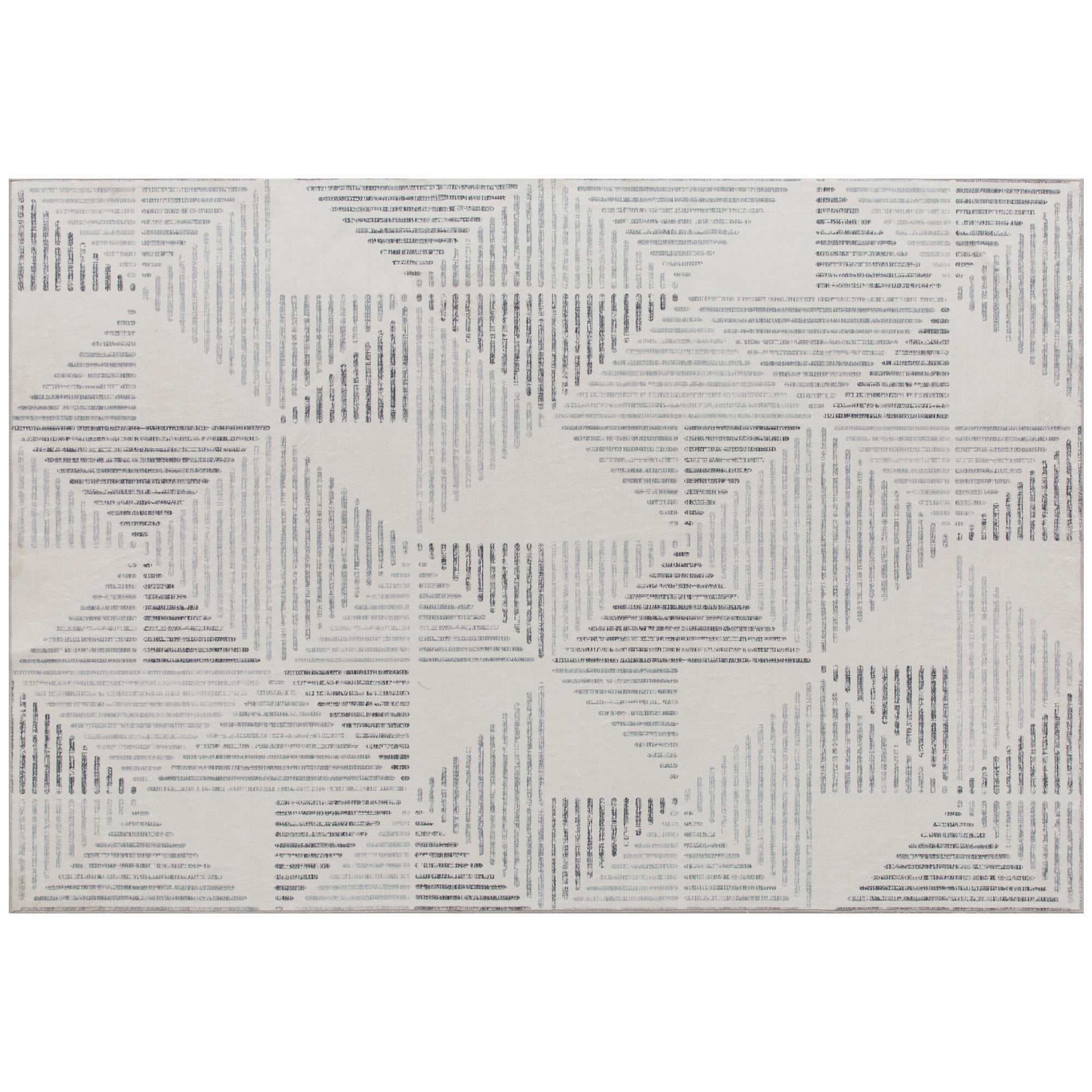 HOMCOM Modern Area Rug, Geometric Pattern Non-Slip Washable Rug, Soft Floor Carpet for Living Room, Bedroom, Dining Room, Home Office, 230 x 160 cm, Grey