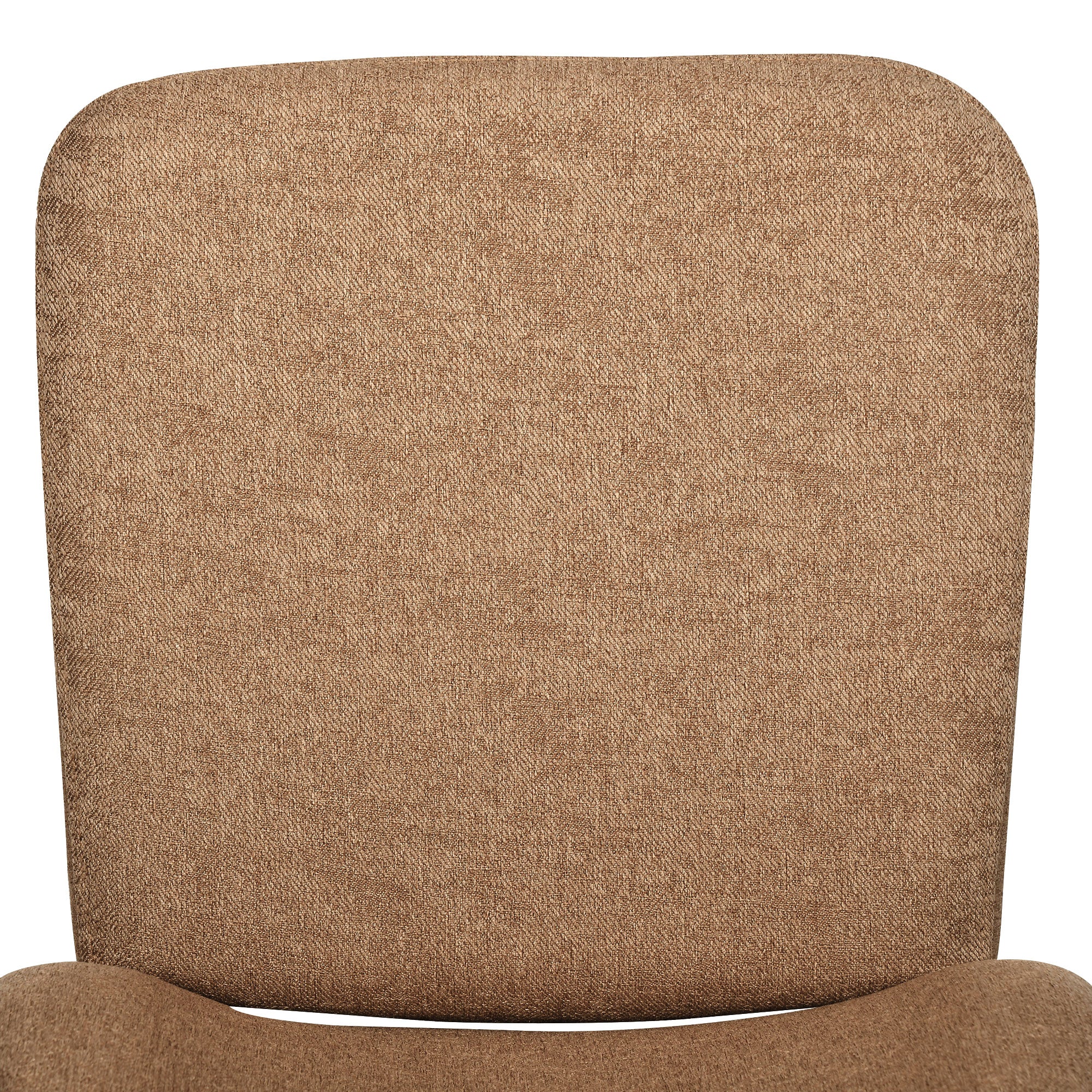 HOMCOM Bar Stools Set of 2, Linen-Touch Upholstered Bar Chairs, Kitchen Stools with Backs and Steel Legs for Dining Room, Light Brown
