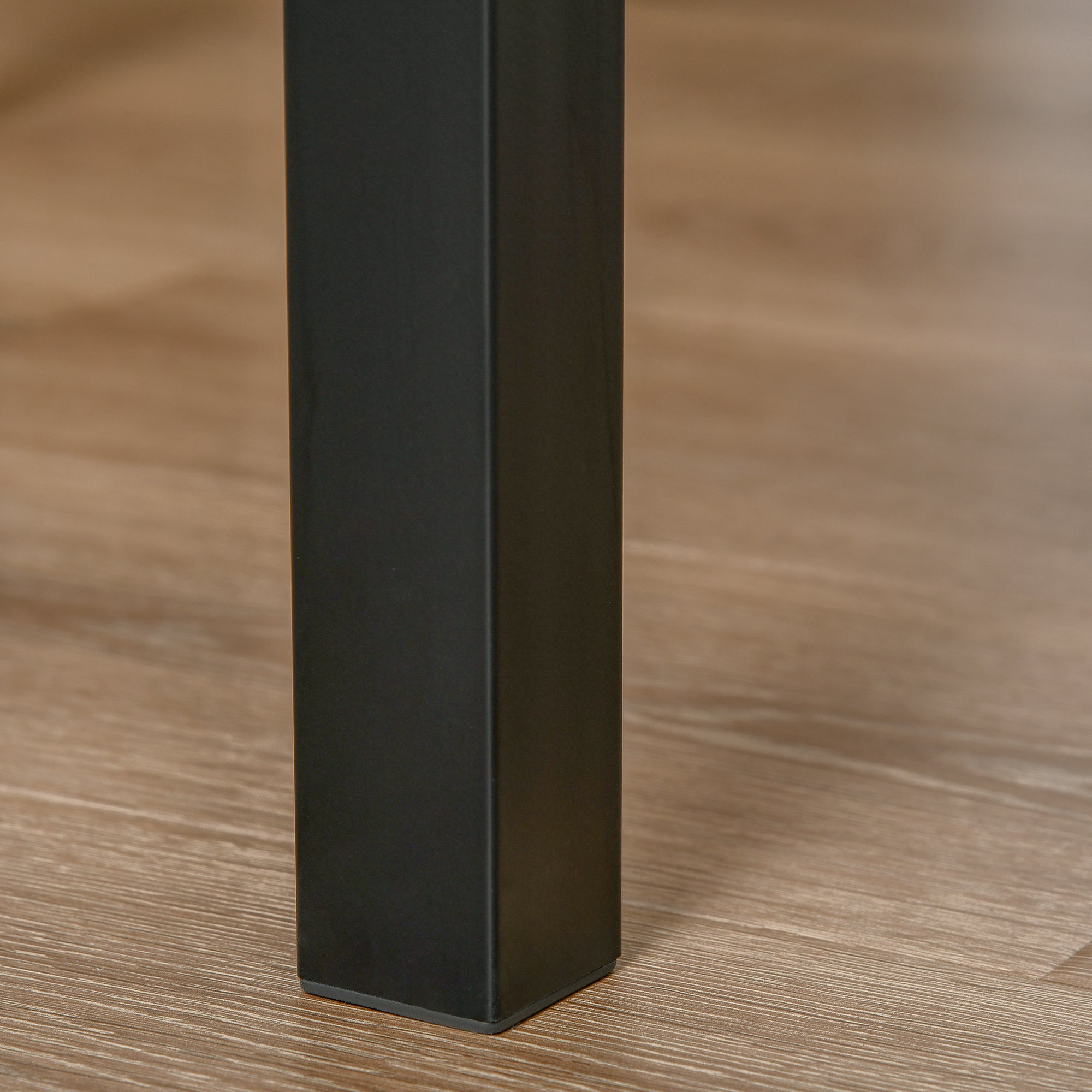 HOMCOM Three-Piece Minimal and Compact Dining Set, Light Wood Grain