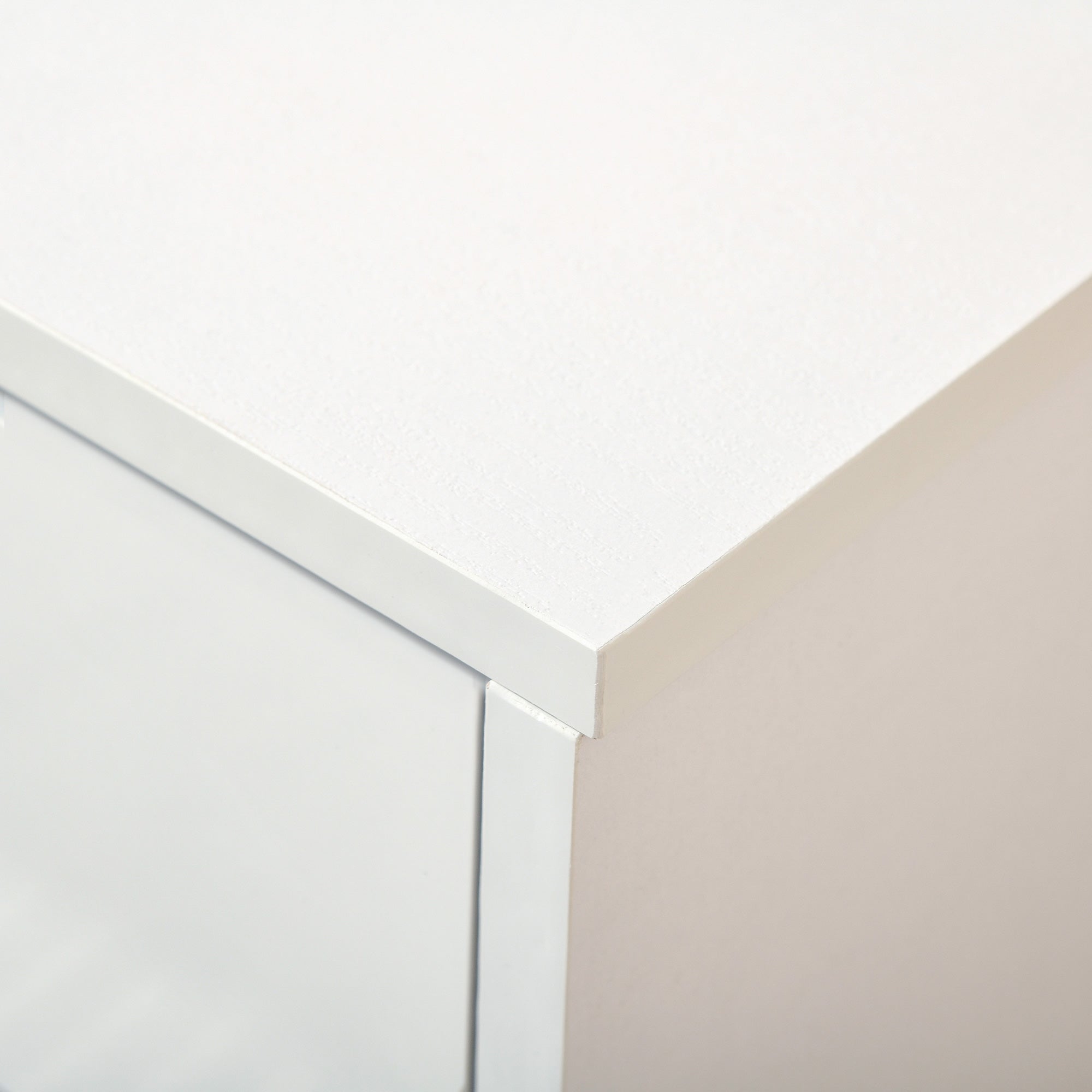 HOMCOM Shoe Cabinet with 3 Flip Drawers, High Gloss Shoe Storage Cabinet with Top Drawer and Adjustable Shelves, Shoe Cupboard for 18 Pairs, White