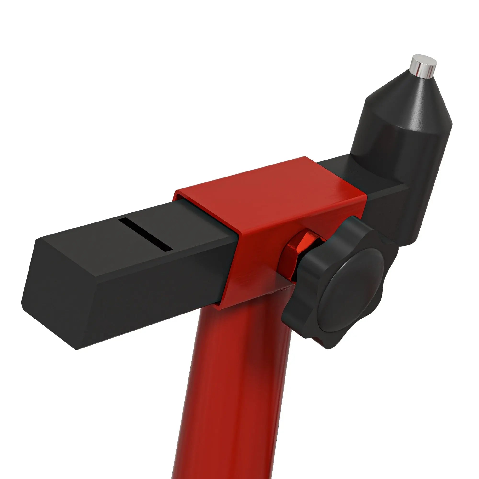 Homcom Rear Motorcycle Paddock Stand Motorbike Stand with Anti-Slip Mat, U-Shaped and L-Shaped Adapters, 200 kg Capacity, for 18", 17" and 10" Tyre, Red
