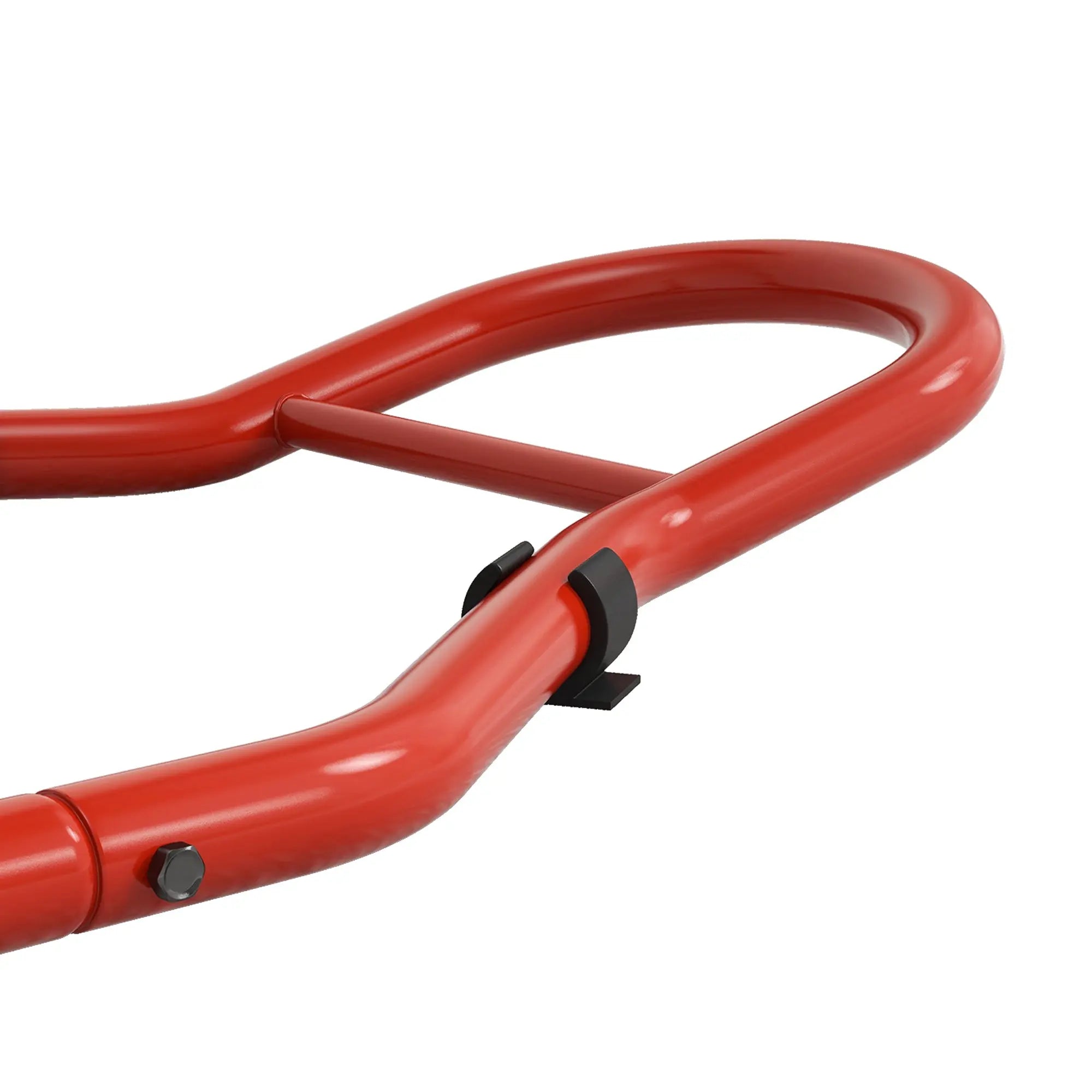 Homcom Rear Motorcycle Paddock Stand Motorbike Stand with Anti-Slip Mat, U-Shaped and L-Shaped Adapters, 200 kg Capacity, for 18", 17" and 10" Tyre, Red