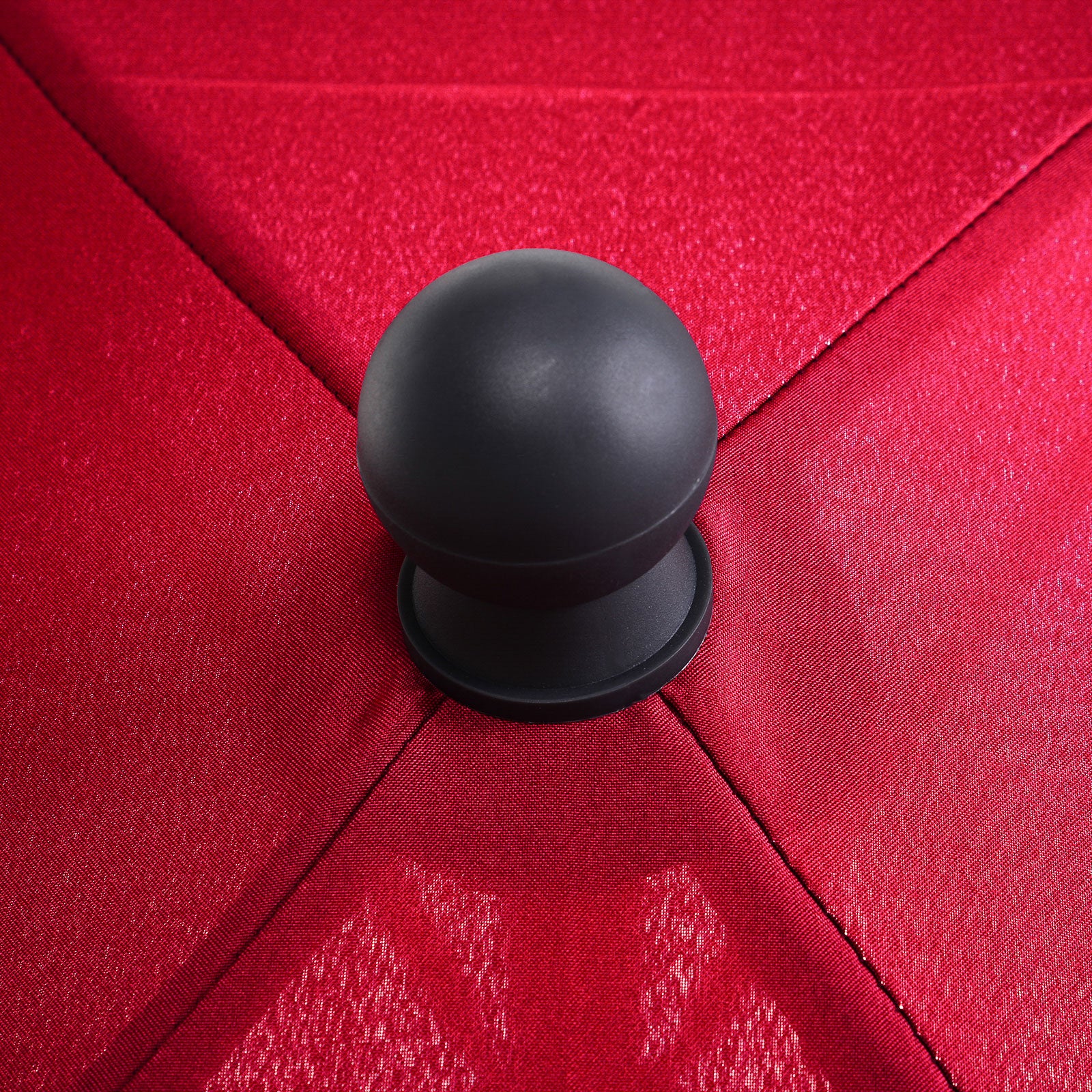 Outsunny Garden Parasol Umbrella, Outdoor Market Table Umbrella with Ruffles & Aluminium Pole, Rectangular Tilting Parasol Sun Shade Canopy, 2 x 1.3m, Red