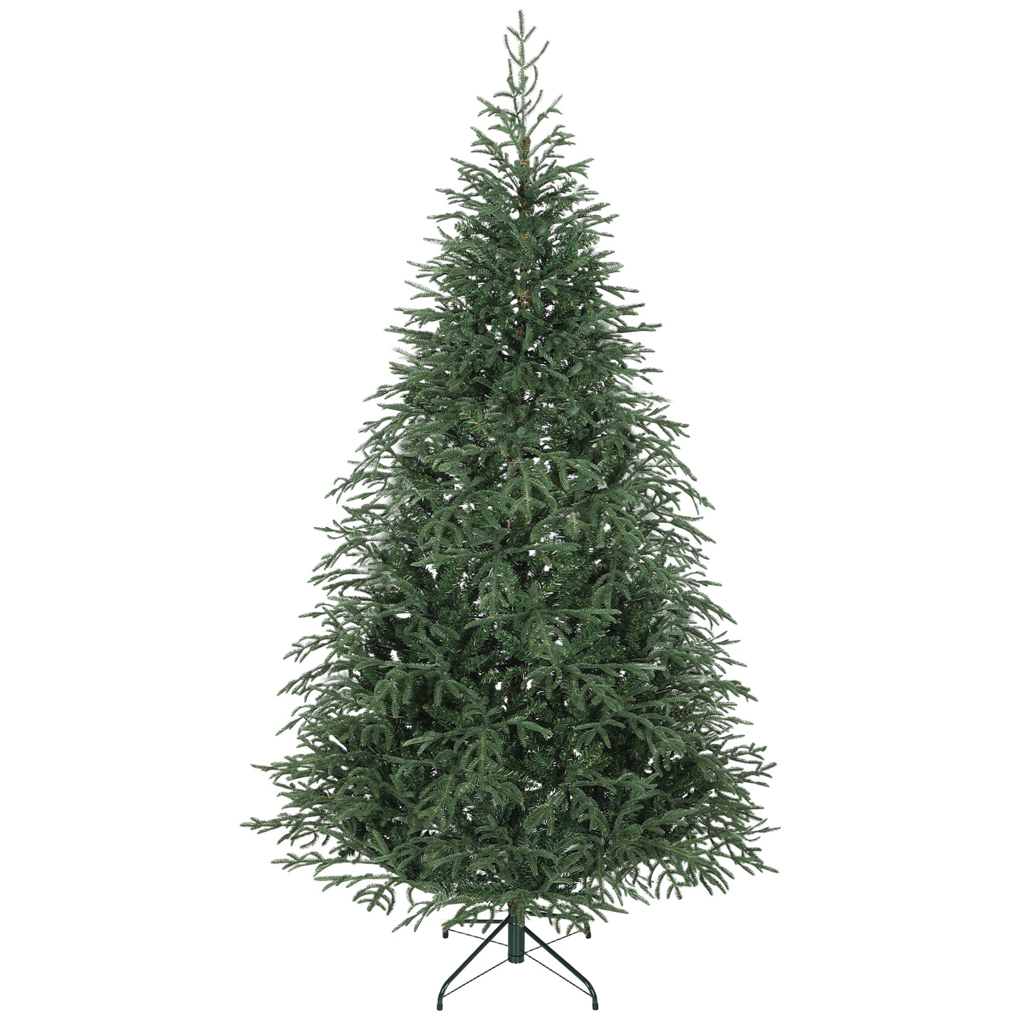 HOMCOM 7 ft Full Spruce Christmas Tree with Realistic Dense Tips, Easy Assembly - Green