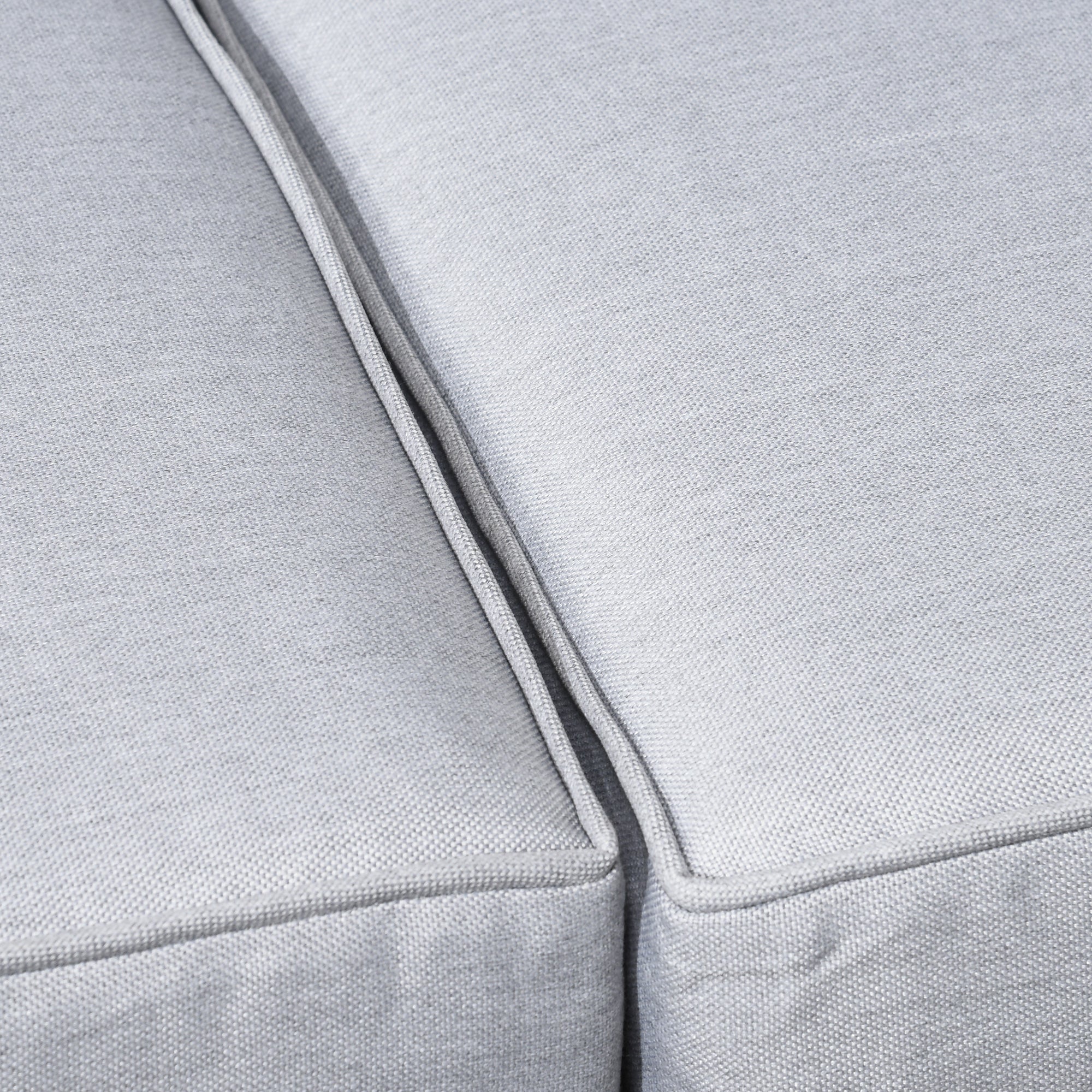 Outsunny 5 Piece Outdoor PE Rattan Corner Sofa Set with Cushions, Wicker Rattan Garden Furniture  with Wood-Effect Top Table, Brown