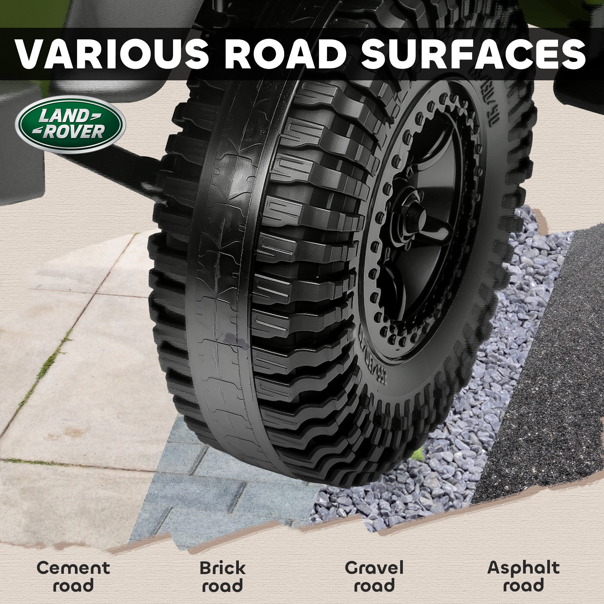 AIYAPLAY Kids Ride On Car with Remote Control, Music, Horn, 4 Spring Suspension Wheels, LED Lights for 3-5 Years Old, Green