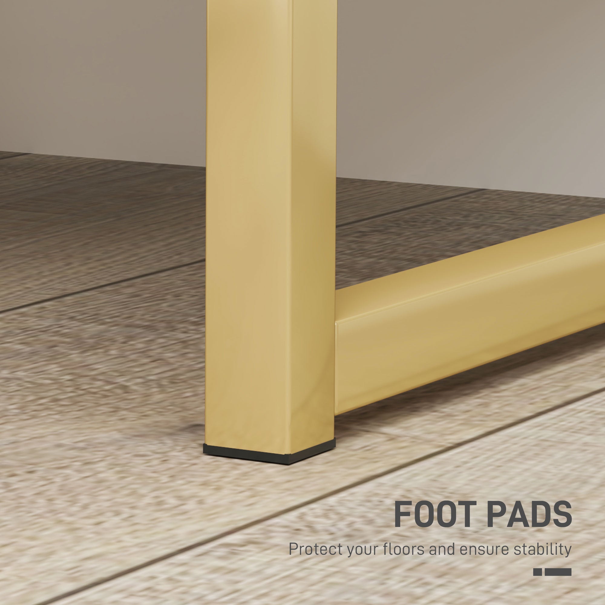 HOMCOM Elegant Two-Drawer Bedside Table - White