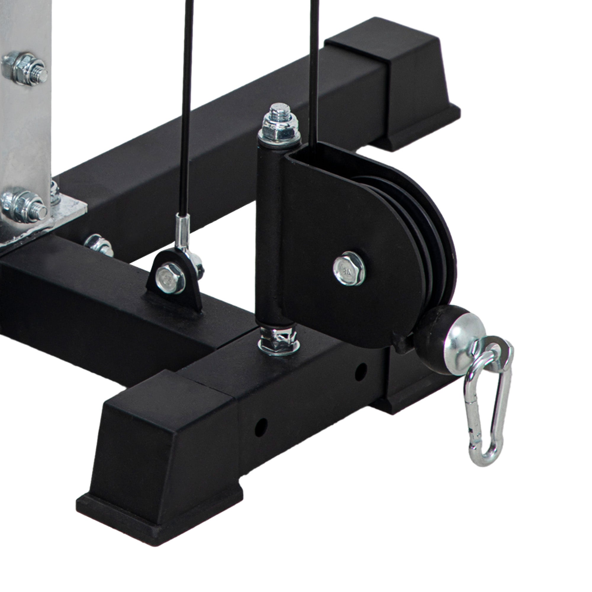 SPORTNOW Multi Home Gyms with Cable Pulley System, Cable Crossover Machine with 4 Handles for Full Body Strength Training, Power Rack for Home Workout, Black