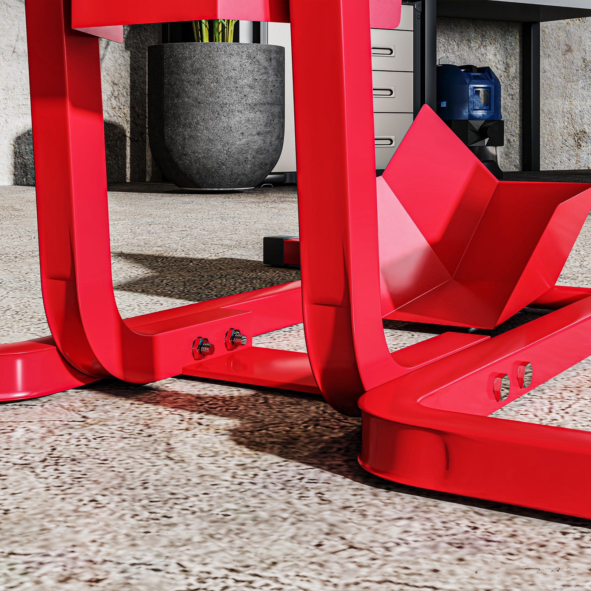 HOMCOM Metal Motorcycle Motorbike Wheel Chock Locking Stand System 17", 19", 21"/43, 48, 51 cm Front Wheels Steel Adjustable Fixing Tyre Holder Support