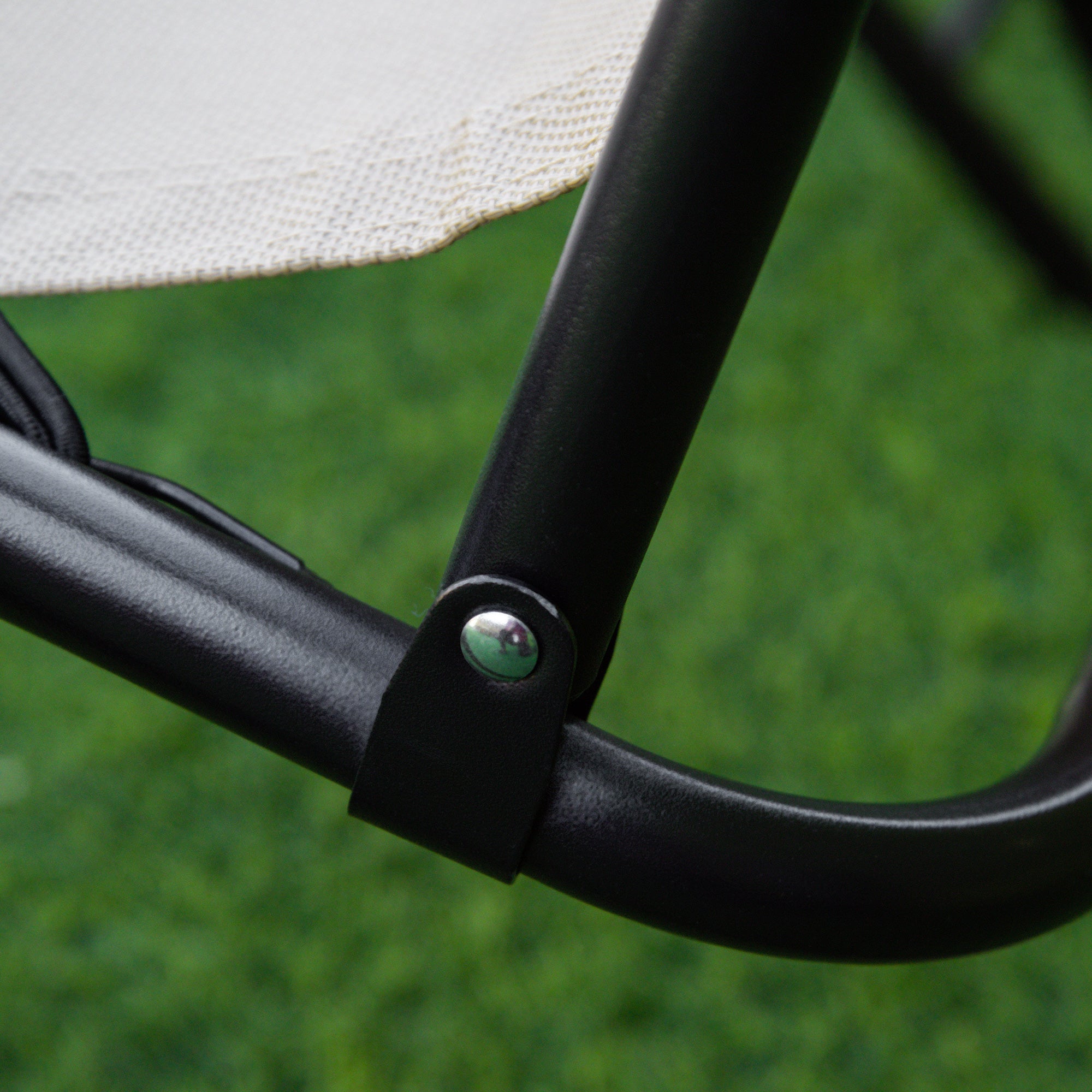 Outsunny Folding Zero Gravity Chairs, 3 Pieces Adjustable Sun Lounger and Table Set with Cup Holder and Headrest, Bistro Set with Reclining Garden Chairs for Patio, Beige