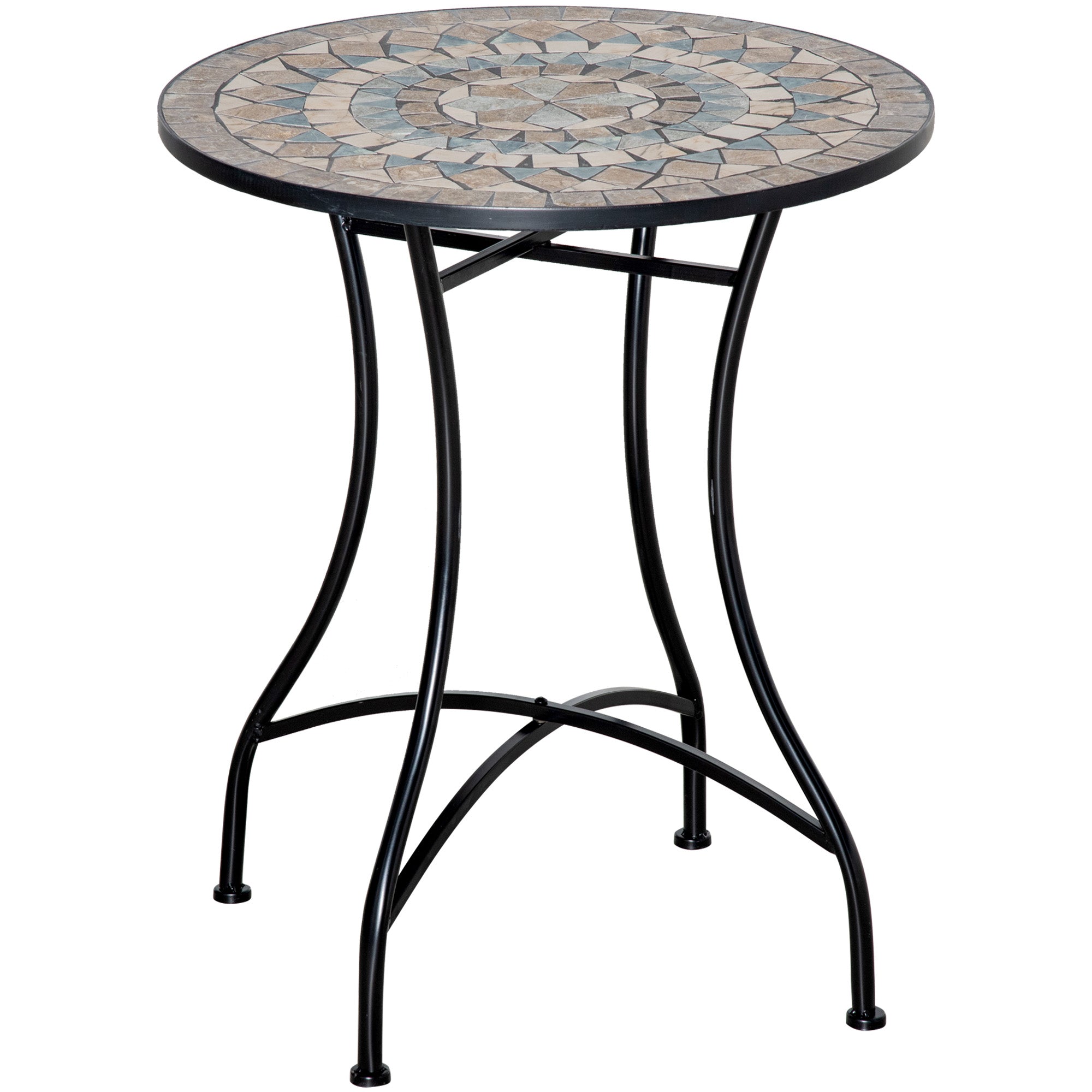 Outsunny \'ce\'a660cm Mosaic Outdoor Patio Table - Green