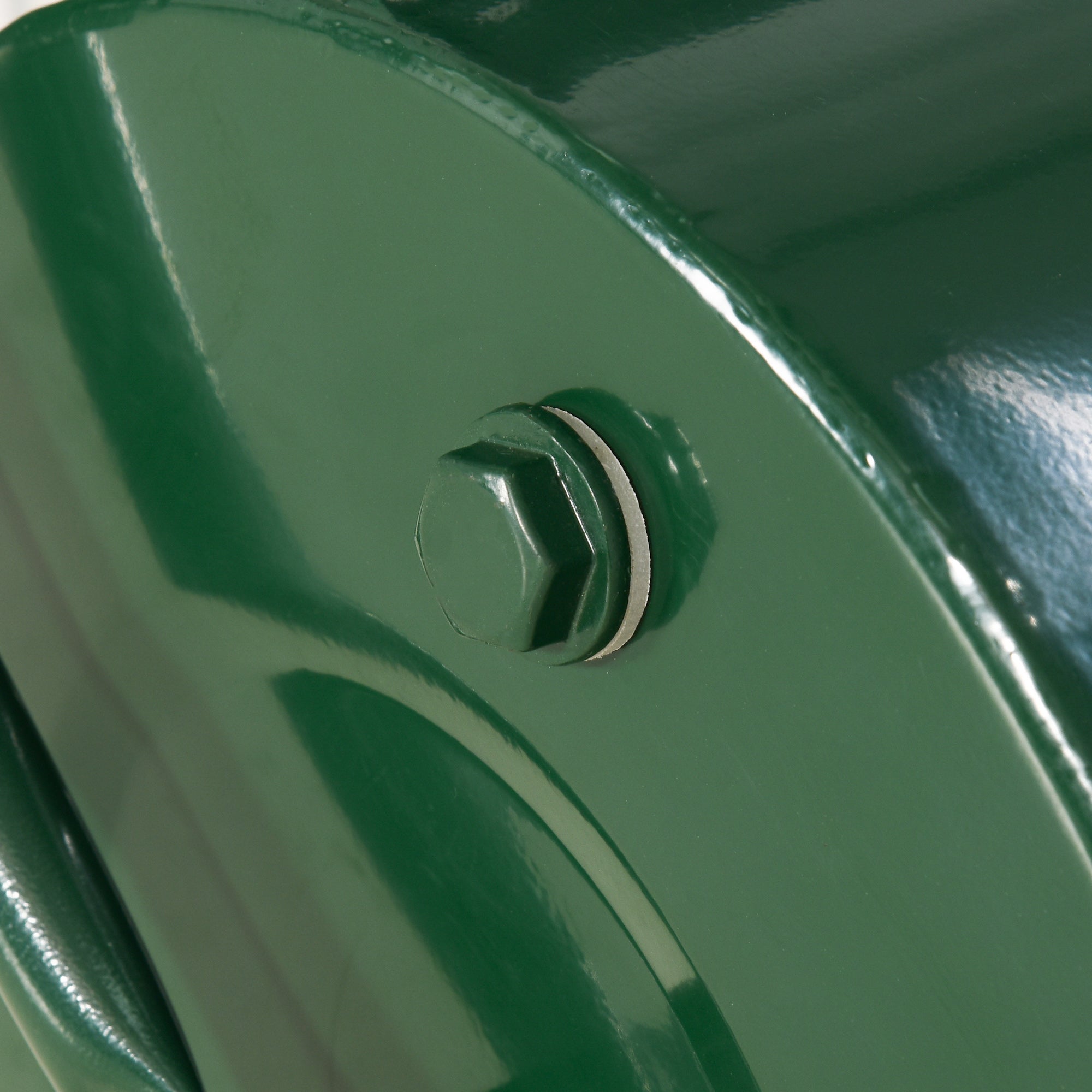 Outsunny 40L Lawn Roller Drum Scraper Bar Collapsible Handle Water or Sand Filled Φ32cm Green