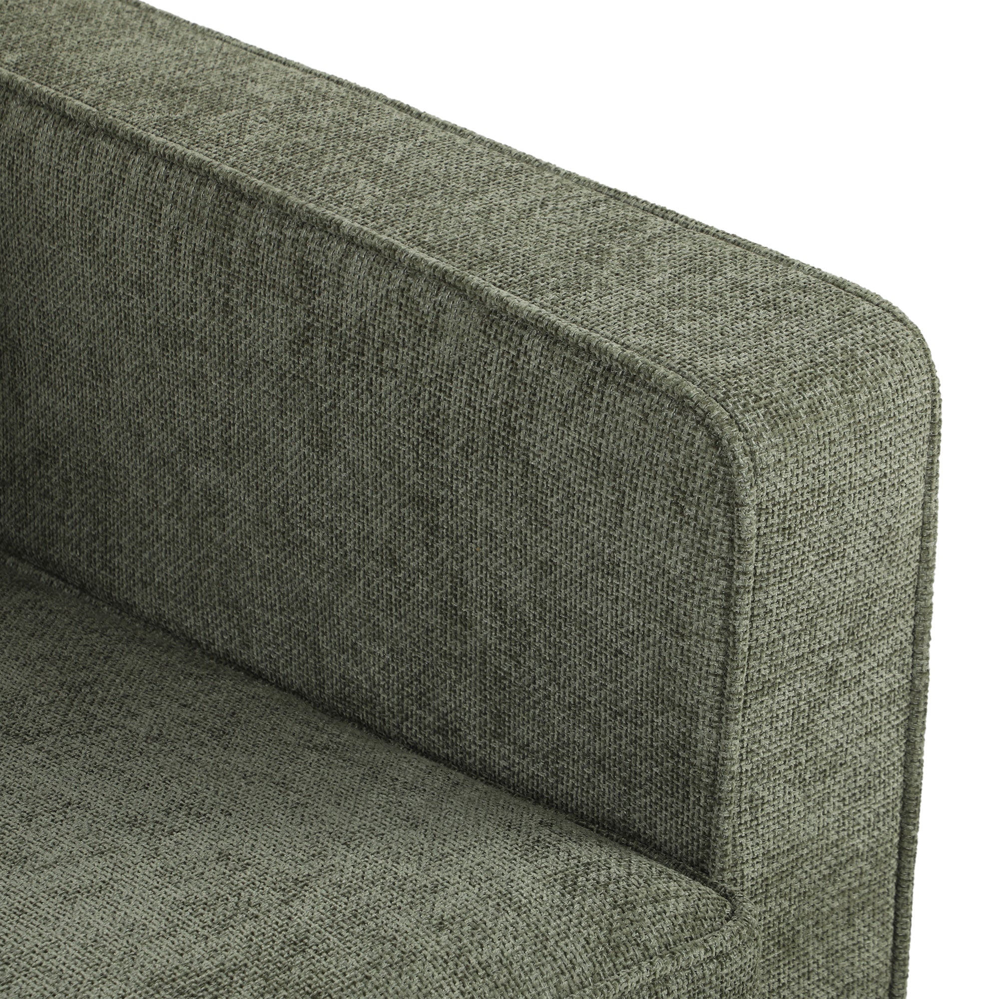 HOMCOM 3 Seater Sofa Button Tufted Upholstered Velvet Couch with Wood Legs for Living Room, Green