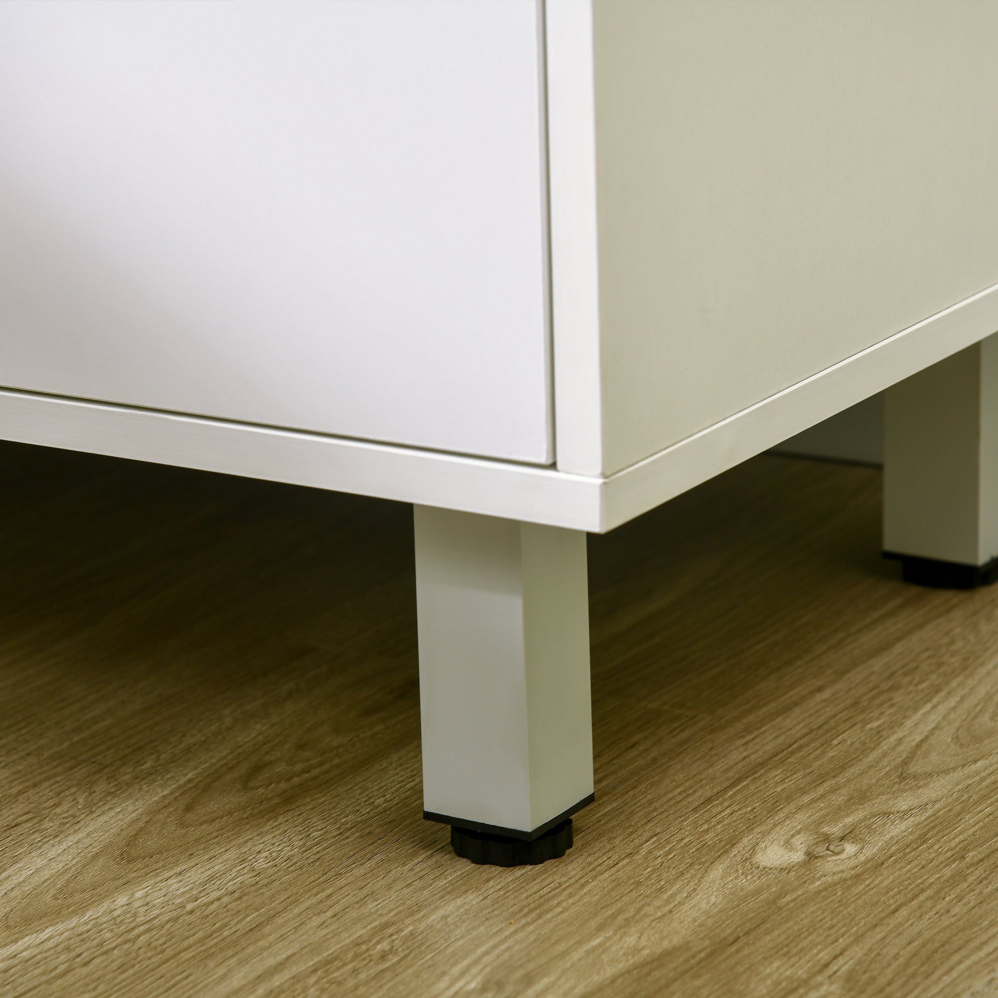 HOMCOM Kitchen Cupboard, Modern Kitchen Storage Cabinet with Shelves and Drawer, Free Standing Kitchen Units, 166\'c2\'a0cm, White