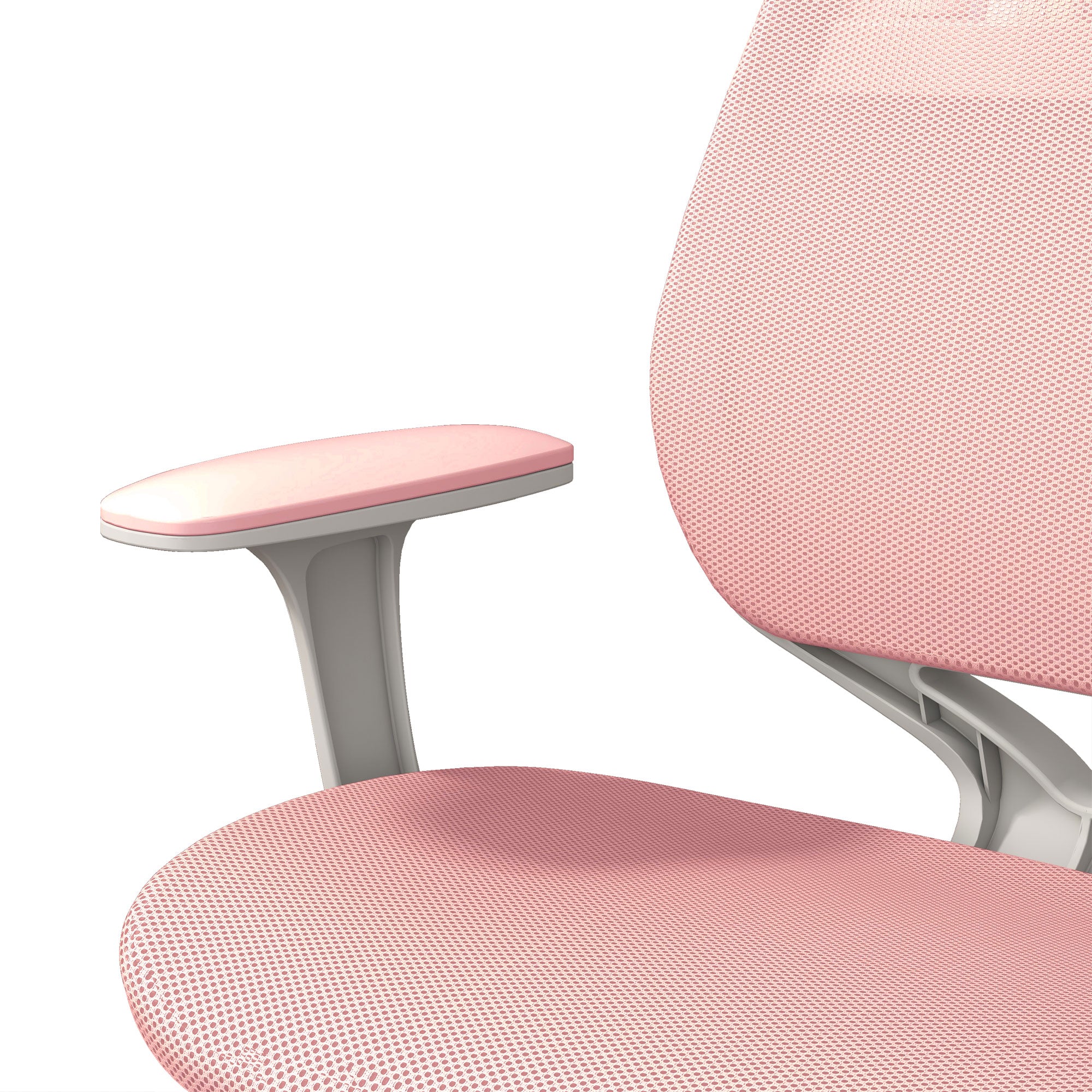 Vinsetto Office Chair, Breathable Mesh Swivel Desk Chair with Adjustable Height and 360° Swivel Security Wheels for Home Office, Study, Pink