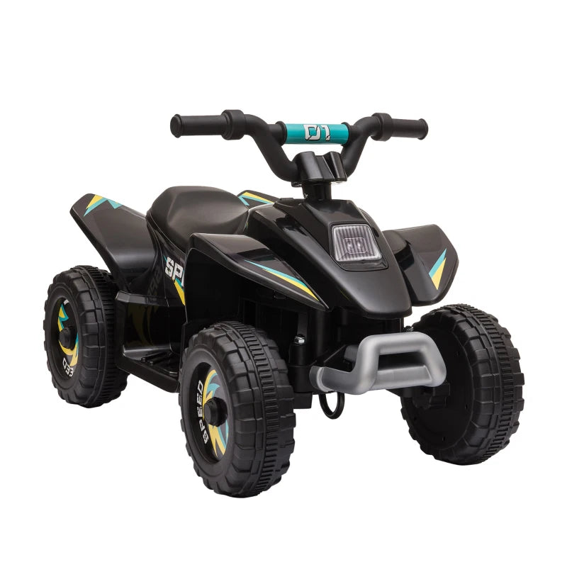 HOMCOM 6V Kids Electric Ride on Car ATV Toy Quad Bike Four Big Wheels w/ Forward Reverse Functions Toddlers for 18-36 Months Old