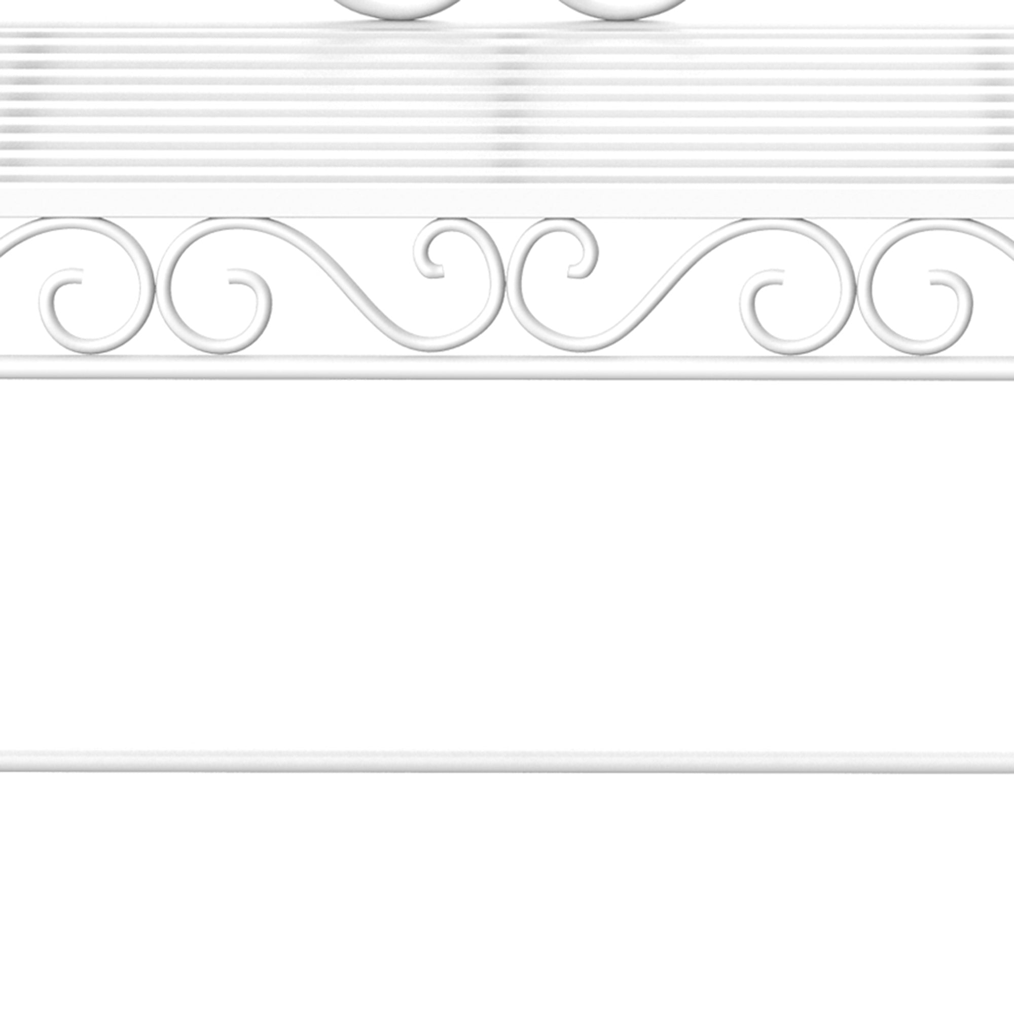 Outsunny Heavy-Duty Garden Bench-White