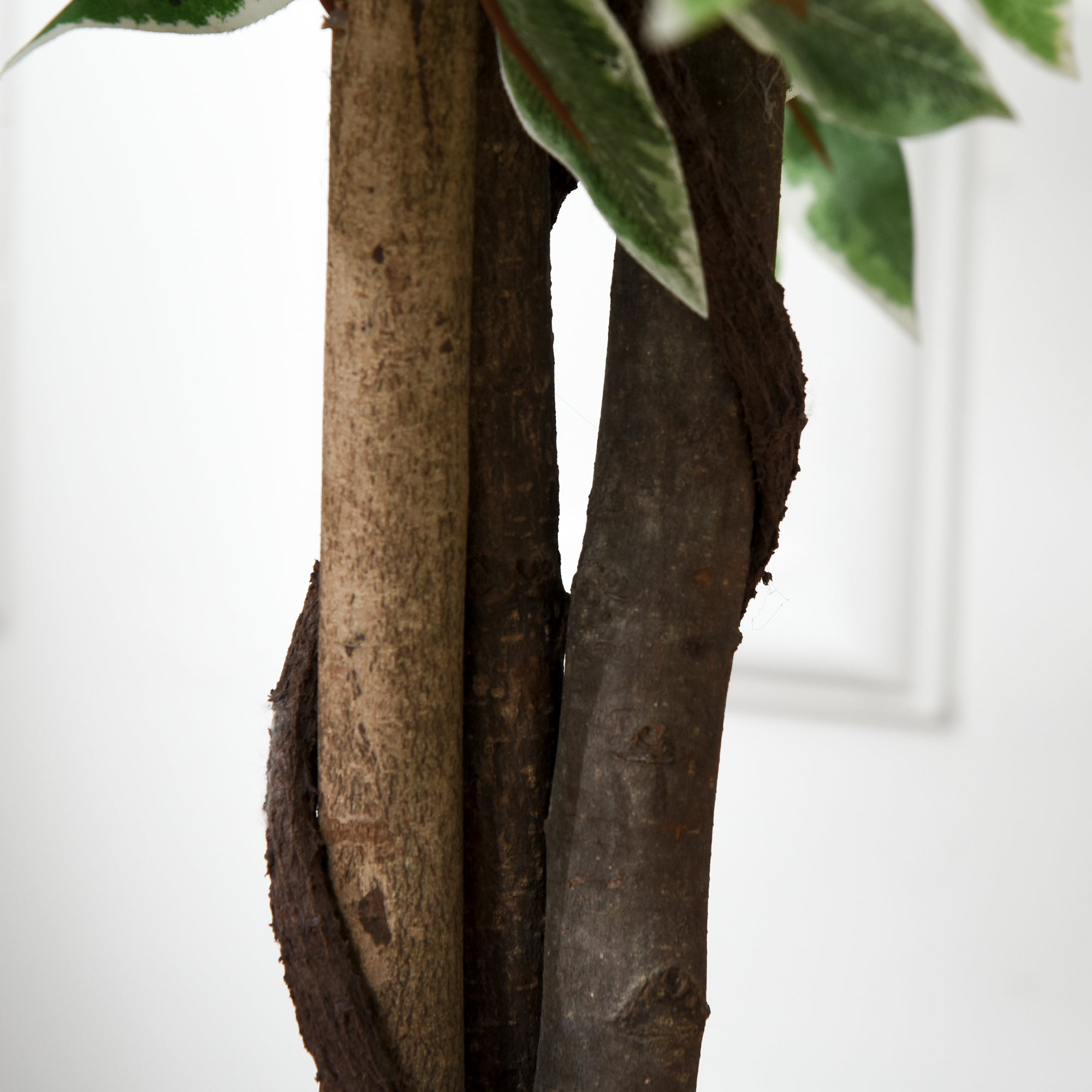 Outsunny 160cm/5.2FT Artificial Ficus Silk Tree with Nursery Pot, Decorative Fake Plant, for Indoor Outdoor Décor