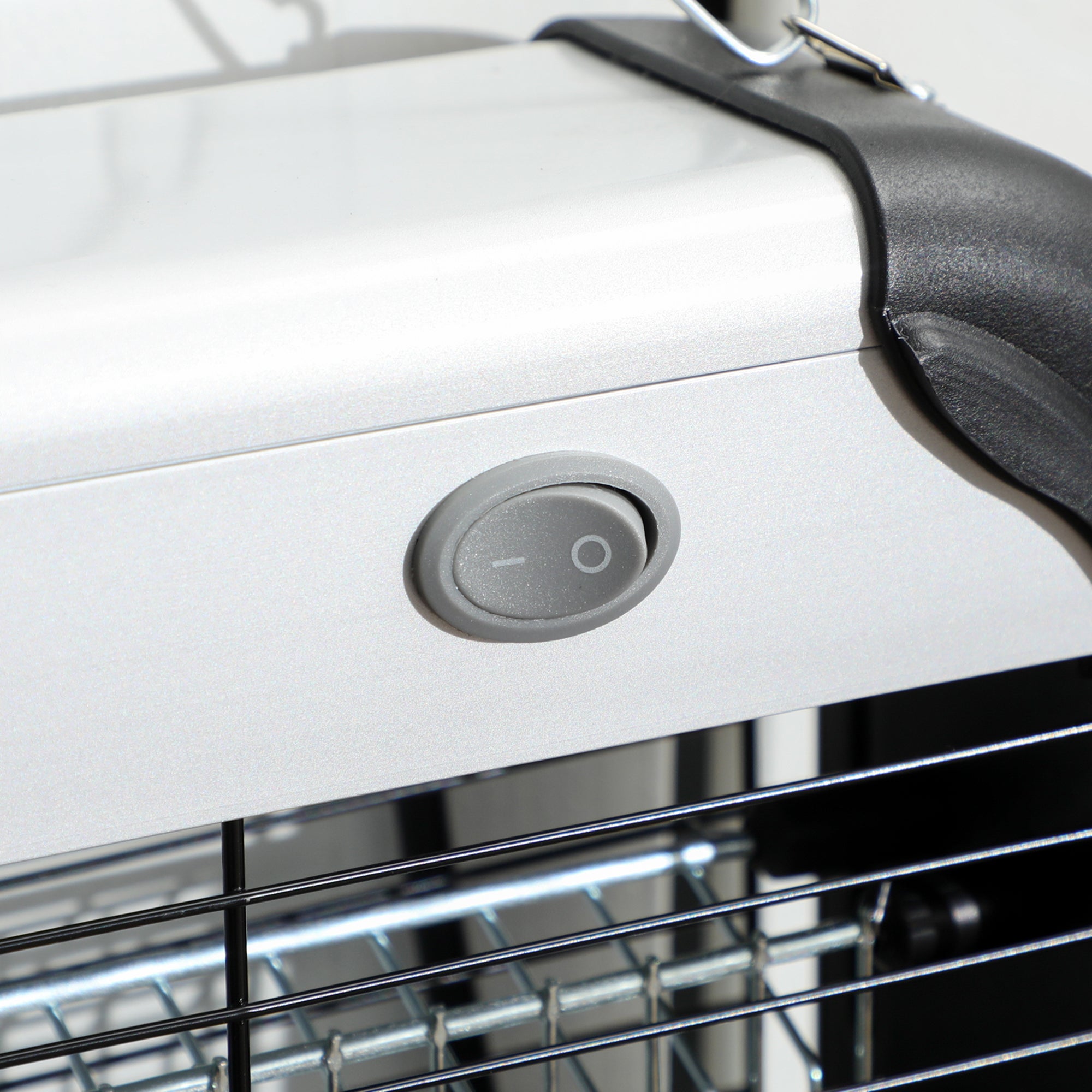 Outsunny Free Standing Wall Hanging 30W Electric Fly Mosquito Killer 60\'e3\'8e\'a1 Coverage Electric Fly Zapper, Bug Zapper, Insect Killer Silver