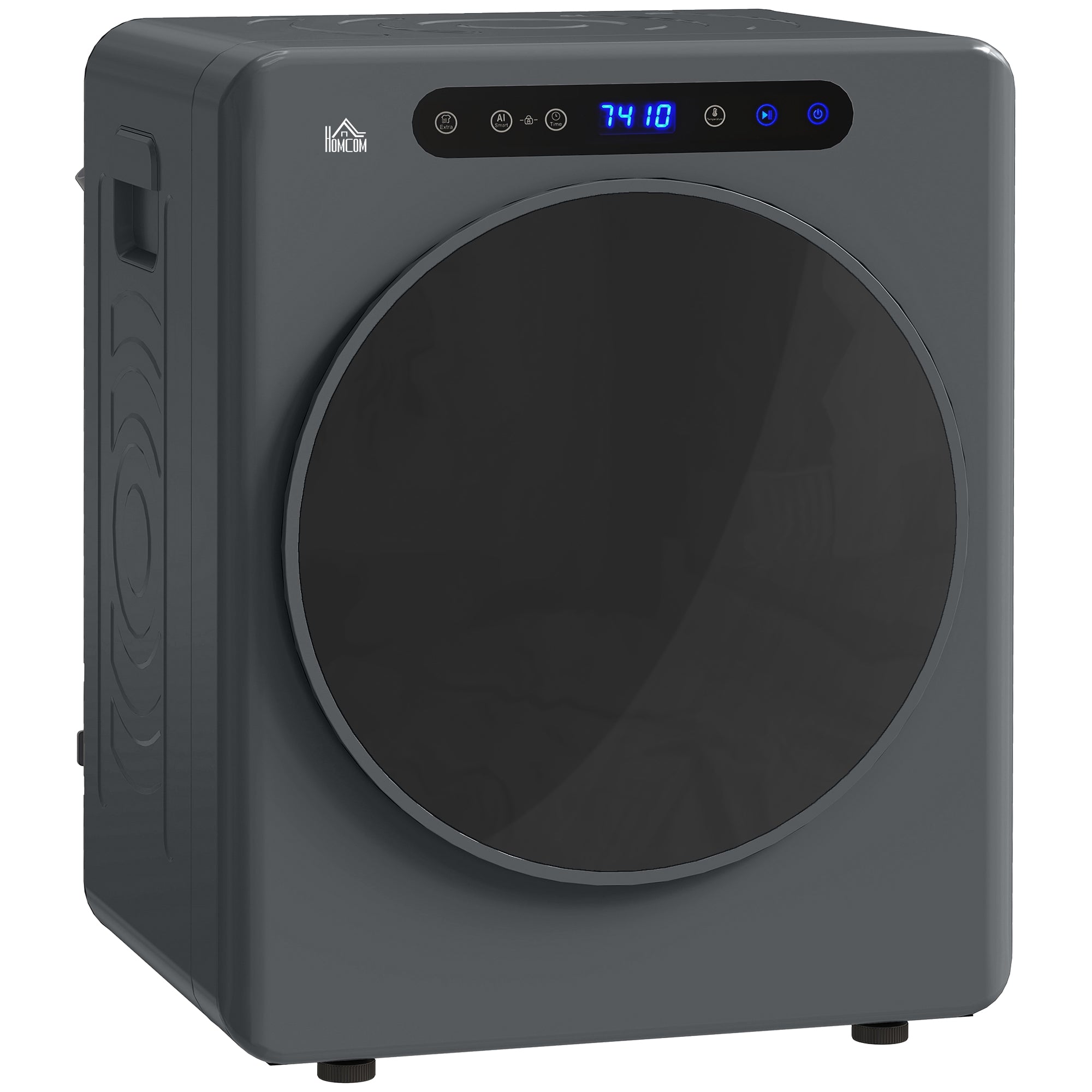 HOMCOM 4kg Compact 40-60℃ Tumble Dryer - Grey