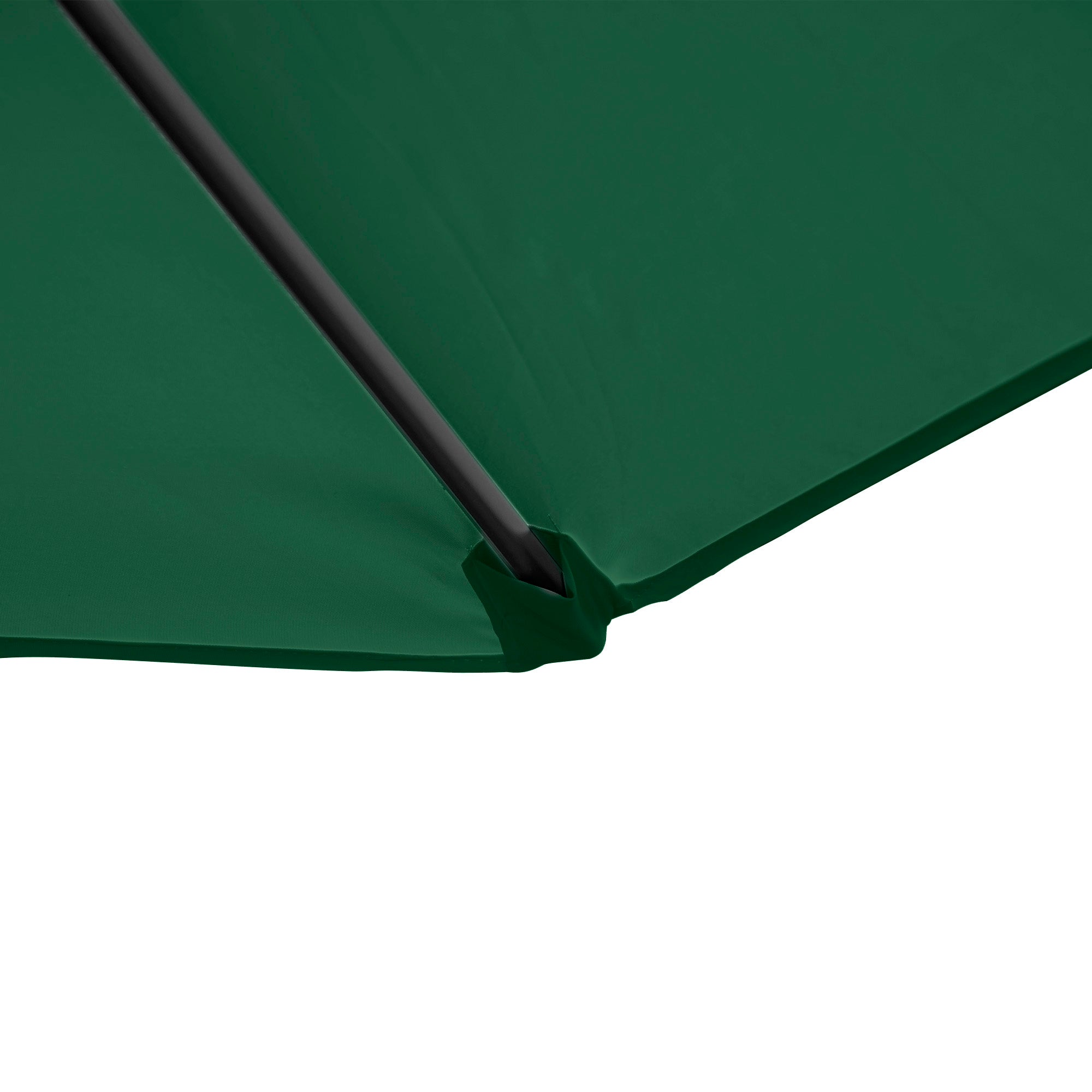 Outsunny 2.5M Garden Cantilever Parasol, Offset Roma Patio Umbrella Hanging Sun Shade Canopy Shelter with 360\'c2\'b0 Rotation and Cross Base, Green
