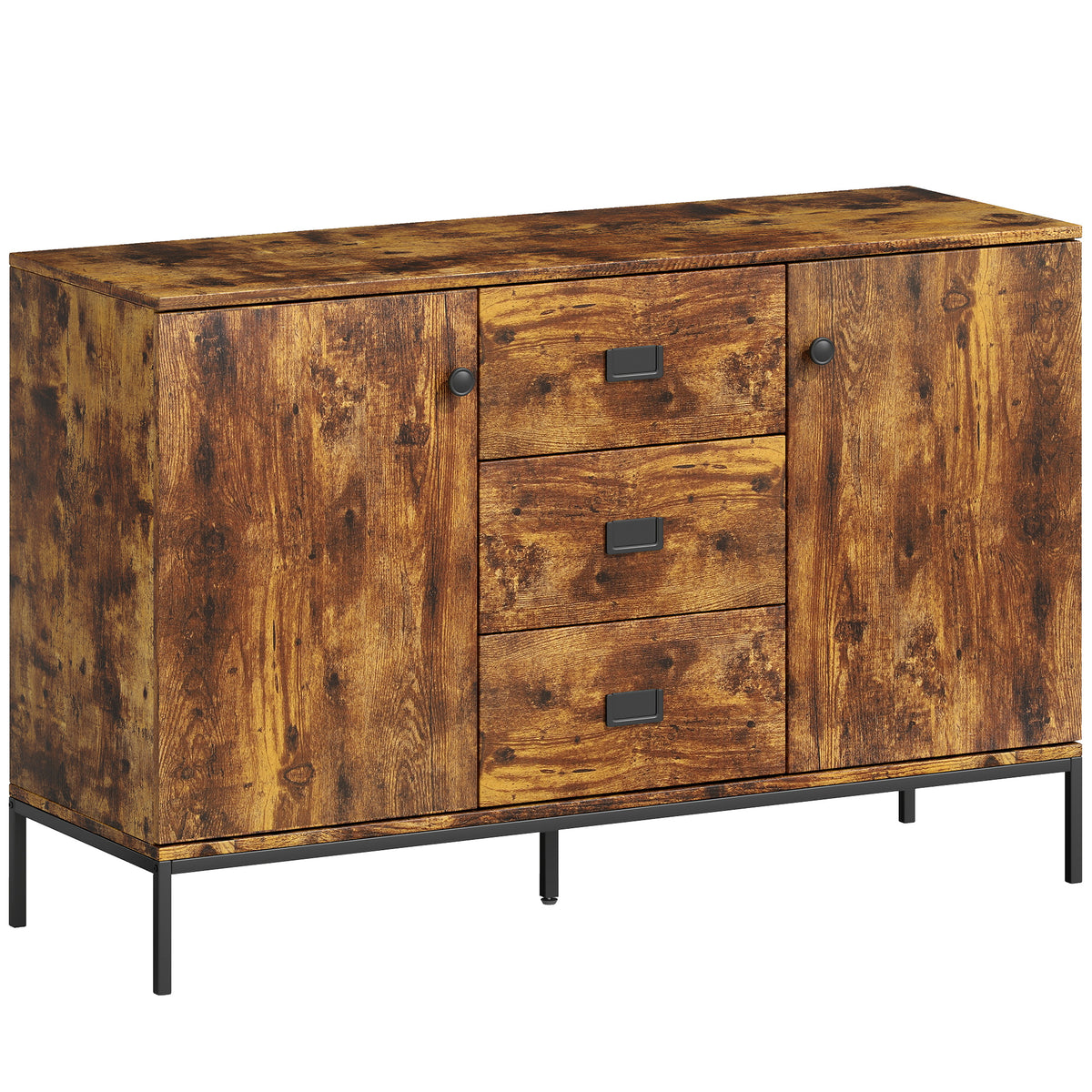 HOMCOM Modern Rustic Brown Sideboard