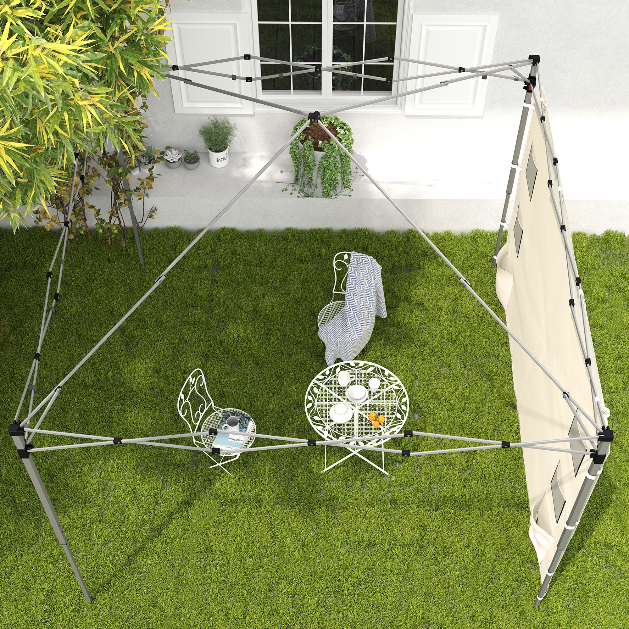 Outsunny 195 x 295cm Replacement Gazebo Sidewall - Beige