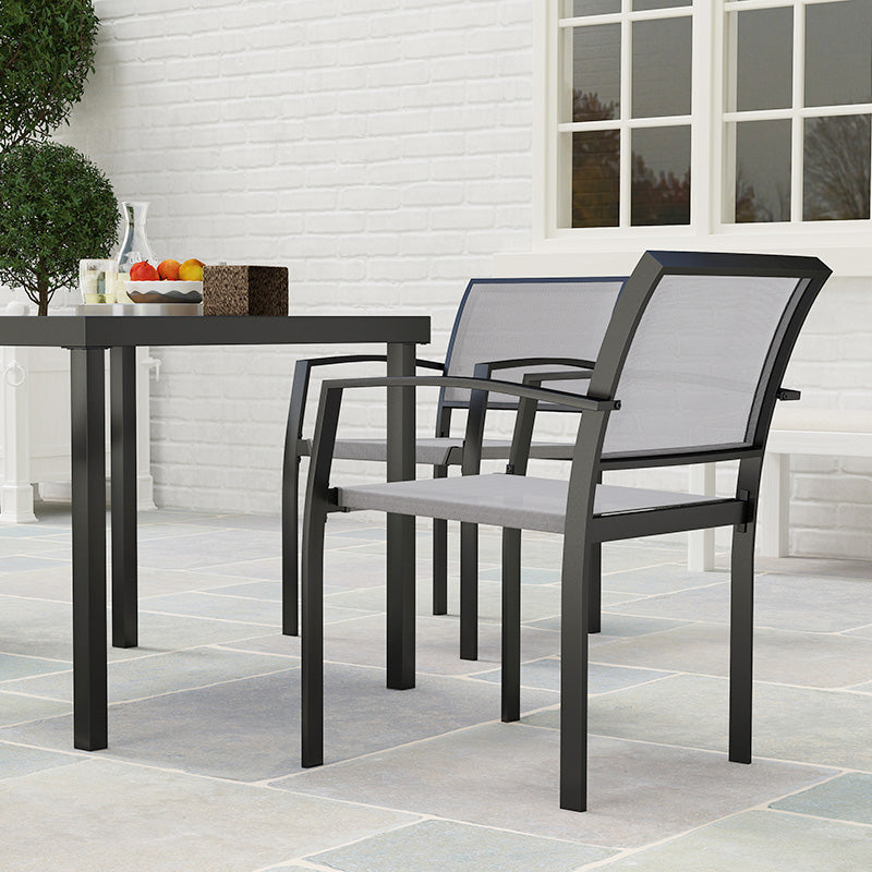 Outsunny Five-Piece Outdoor Garden Dining Set - Grey