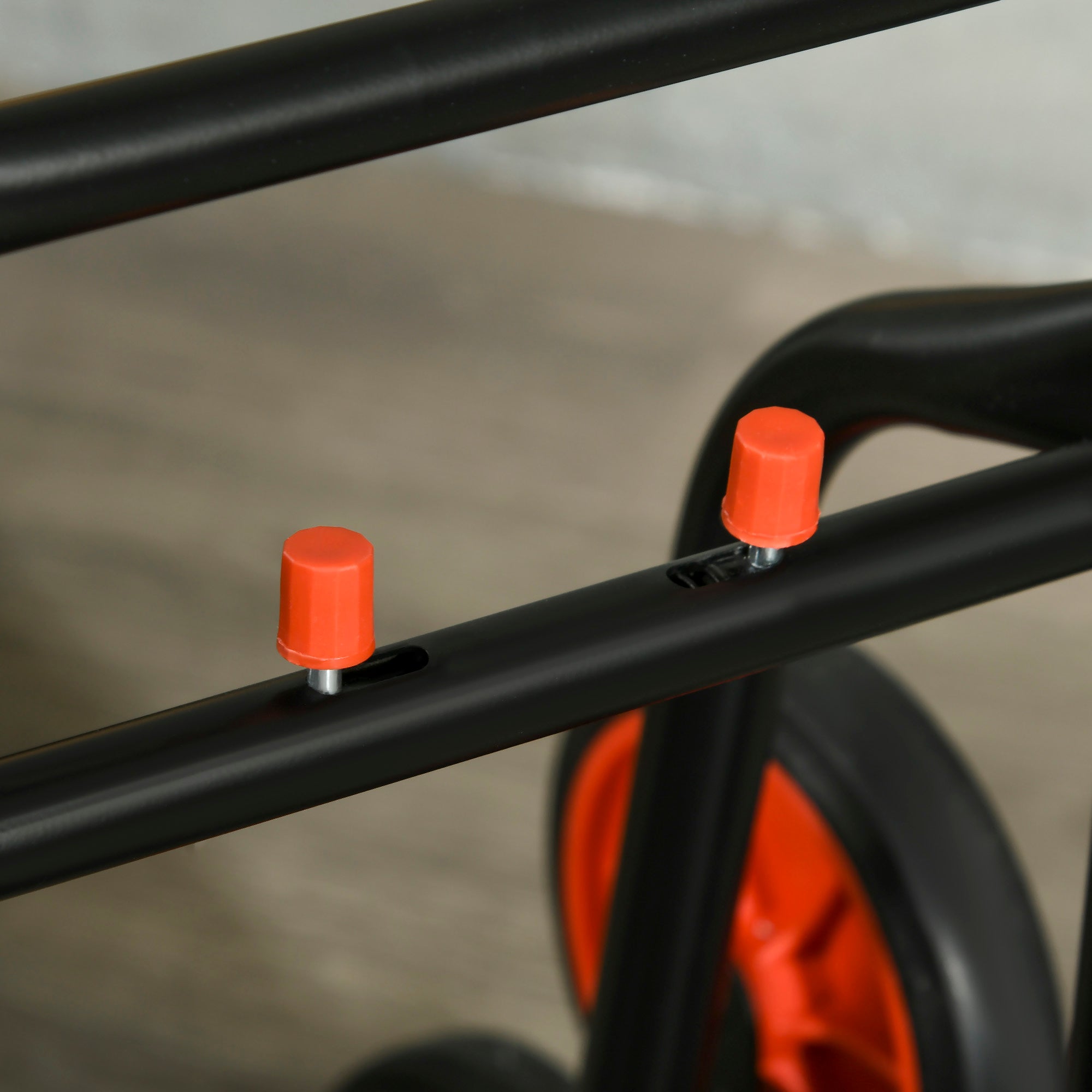 DURHAND Steel Climbing Stairs Trolley Hand Trucks 6-Wheels Foldable Load Cart 120kg, Red