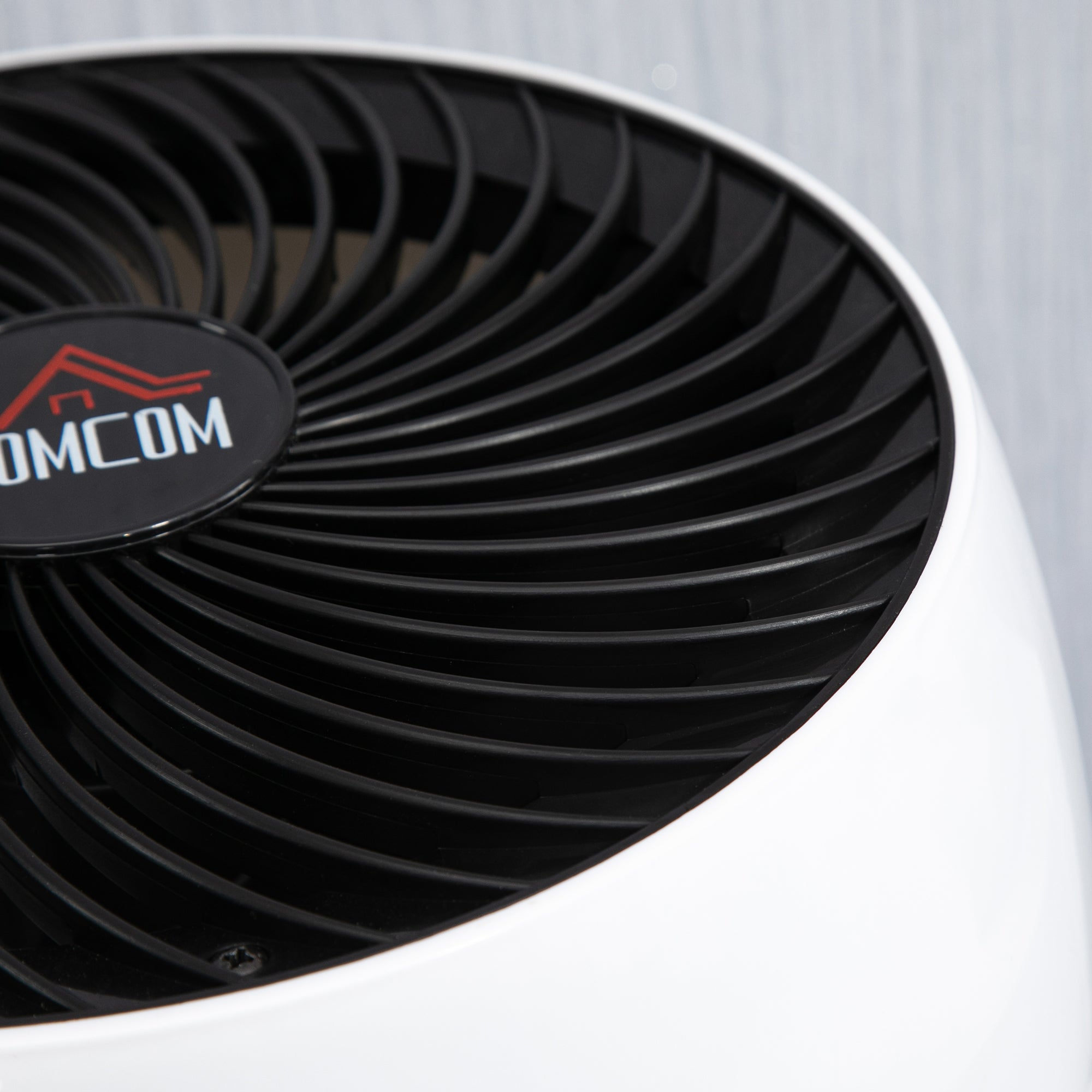 HOMCOM Room Air Circulator Desk Fan with 3 Speed, 70° Oscillating 90° Tilt, Tabletop Fan for Living Room, Bedroom, Office, White