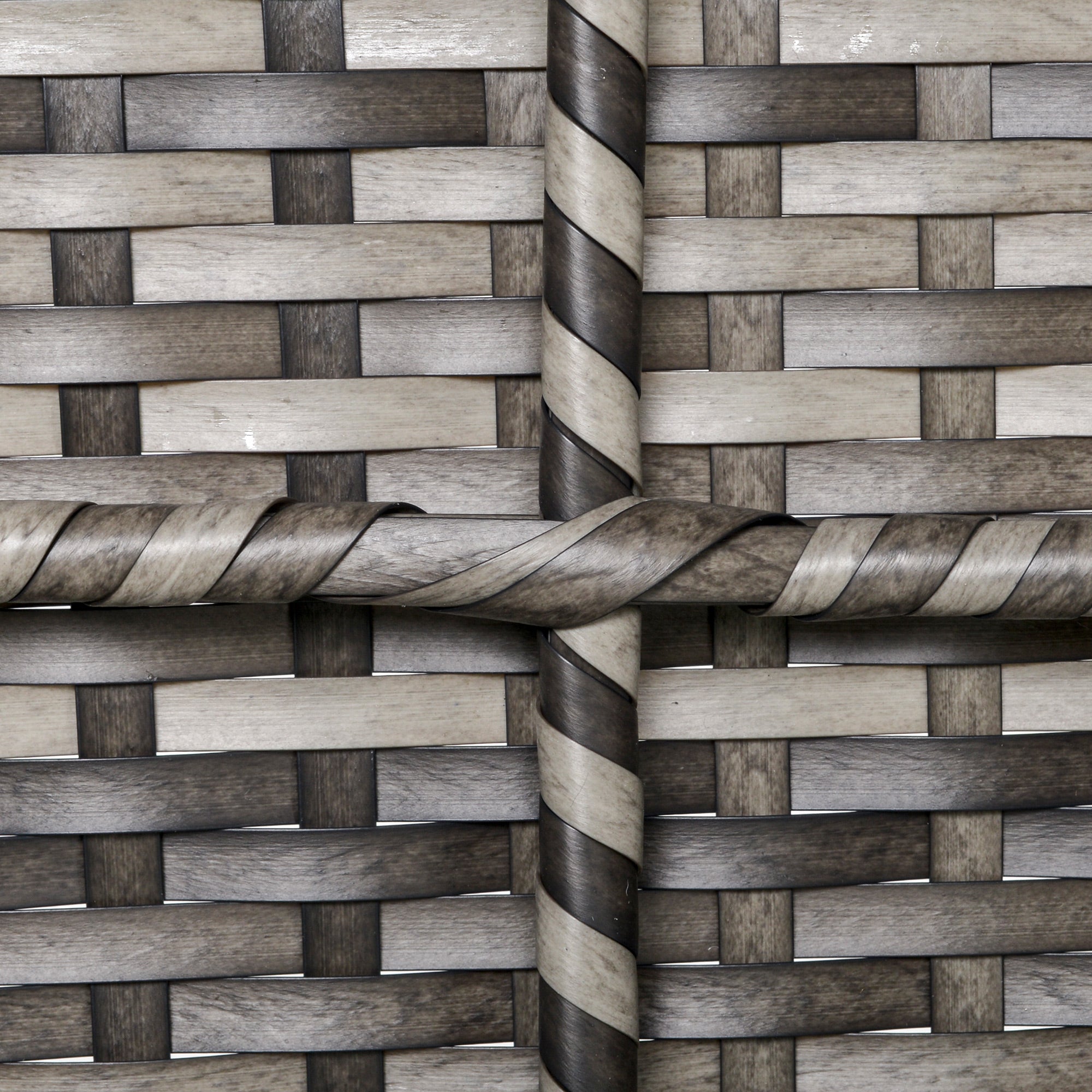 Outsunny Armless Rattan Garden Chair, Outdoor Rattan Chair with Cushions, PE Wicker Garden Furniture with Steel Frame, Adjustable Footpads for Garden, Terrace, Deep Grey