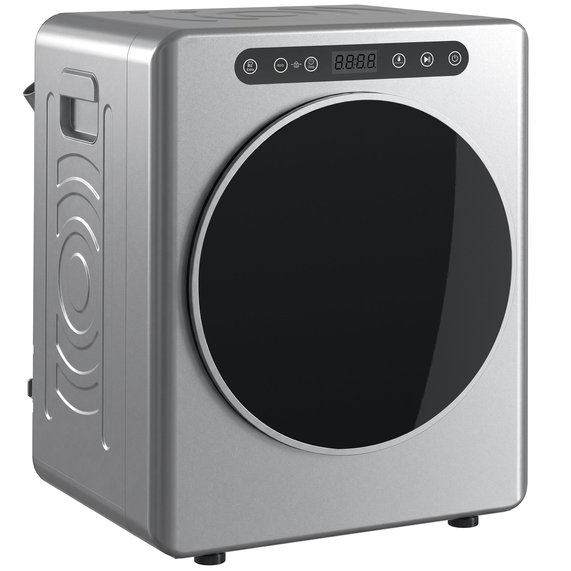 HOMCOM 5 kg Compact 40-60℃ Tumble Dryer - Silver Tone