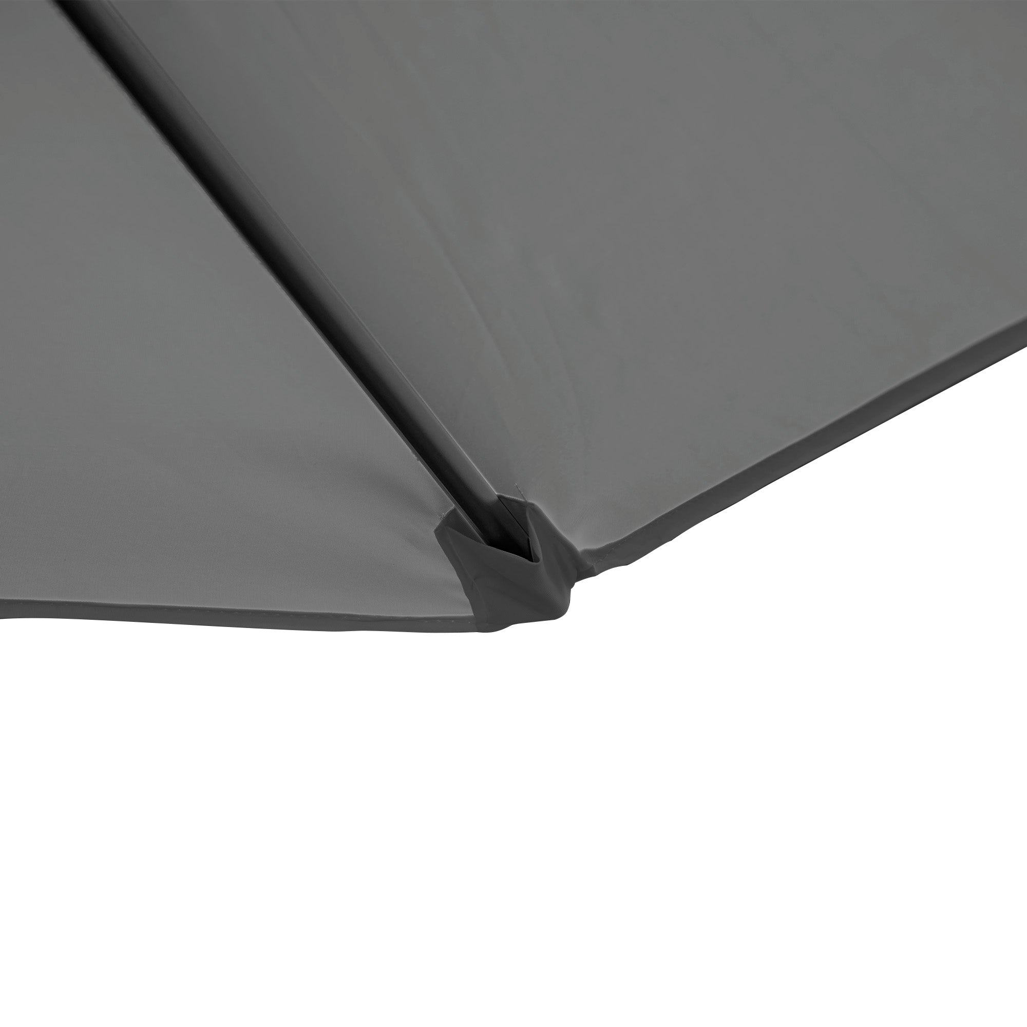 Outsunny 2.5M Garden Cantilever Parasol, Offset Roma Patio Umbrella Hanging Sun Shade Canopy Shelter with 360\'c2\'b0 Rotation and Cross Base, Dark Grey