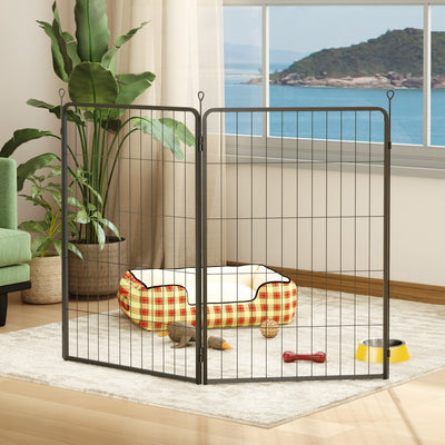 PawHut 2 Piece Dog Pen Expansion Pack for 100cm High Animal Pen with 3 Connecting Stakes 