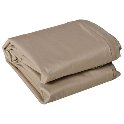 Outsunny 600D Oxford Patio Garden Furniture Dining Table Chair Set Cover Water Protector Waterproof Anti-UV – Beige 