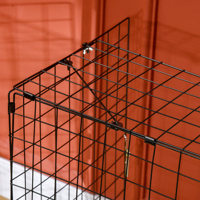 HOMCOM Extendable Fire Guard Screen, Freestanding Fire Screen Spark Guard, Folding Fireplace Cover, Wire Mesh, 81.5-160cm, Black 