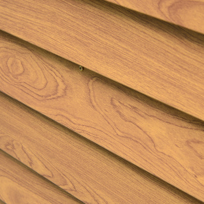 Outsunny 8 x 6ft Garden Metal Storage Shed House Hut Gardening Tool Storage with Kit and Ventilation, Brown 