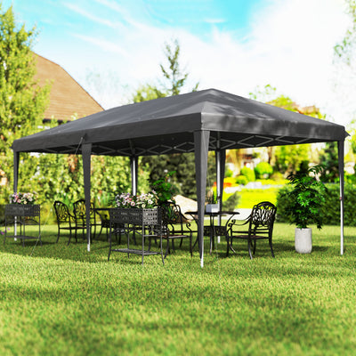 Outsunny 6 x 3 m Pop-Up Steel Frame Gazebo Grey 