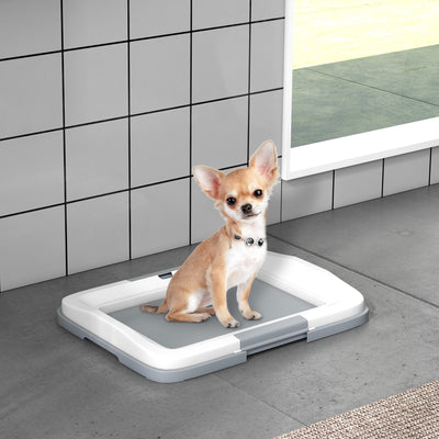 PawHut Dog Toilet Tray for Training Dogs, Dog Litter Tray for Indoor, Outdoor, 47 x 34 x 6cm 