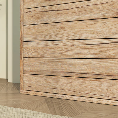 HOMCOM 12-Shoe Flip Drawer Storage Cabinet - Brown Wood-Effect 